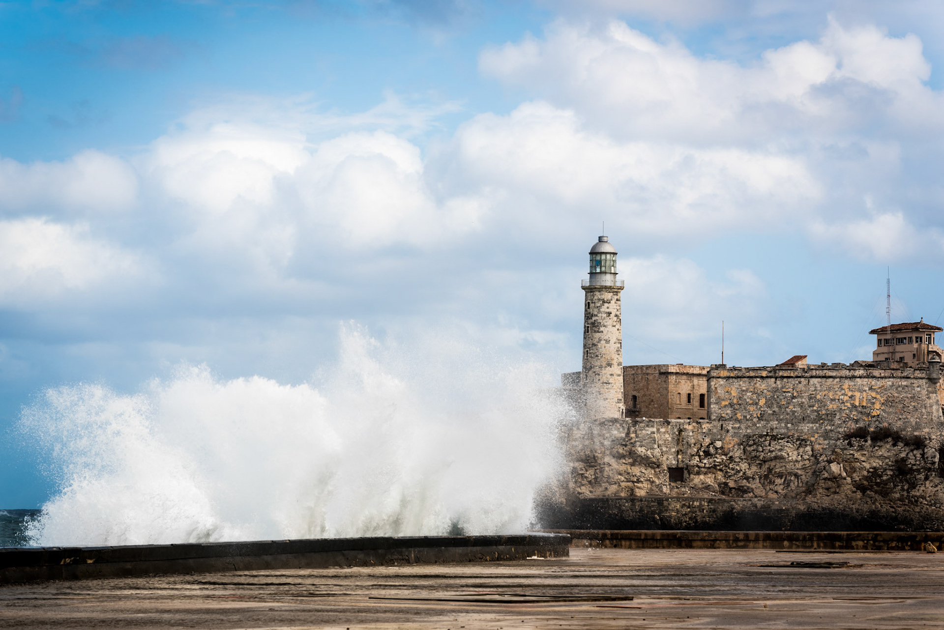 Crashing over the Lighthouse