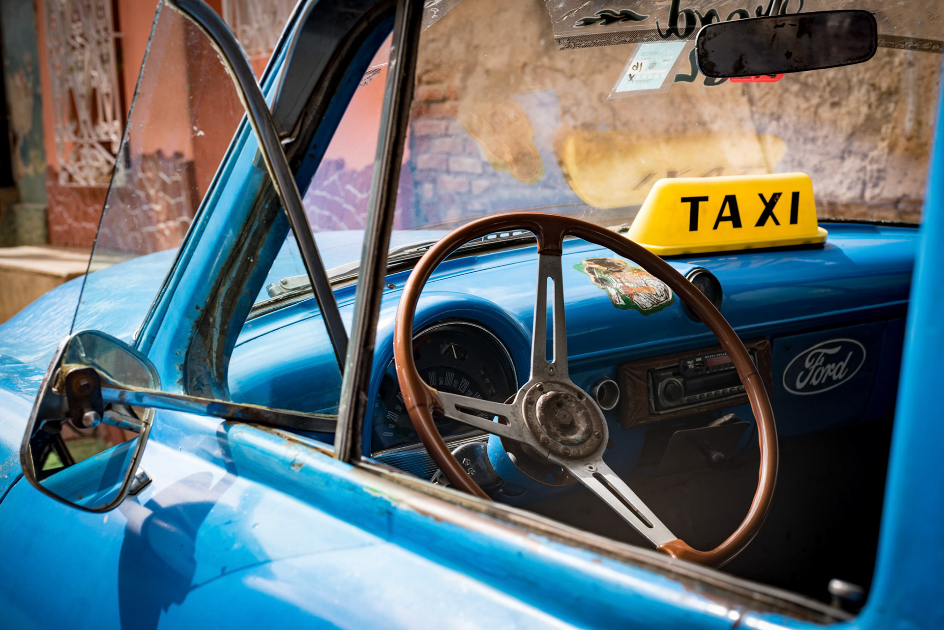 Inside The Blue Taxi