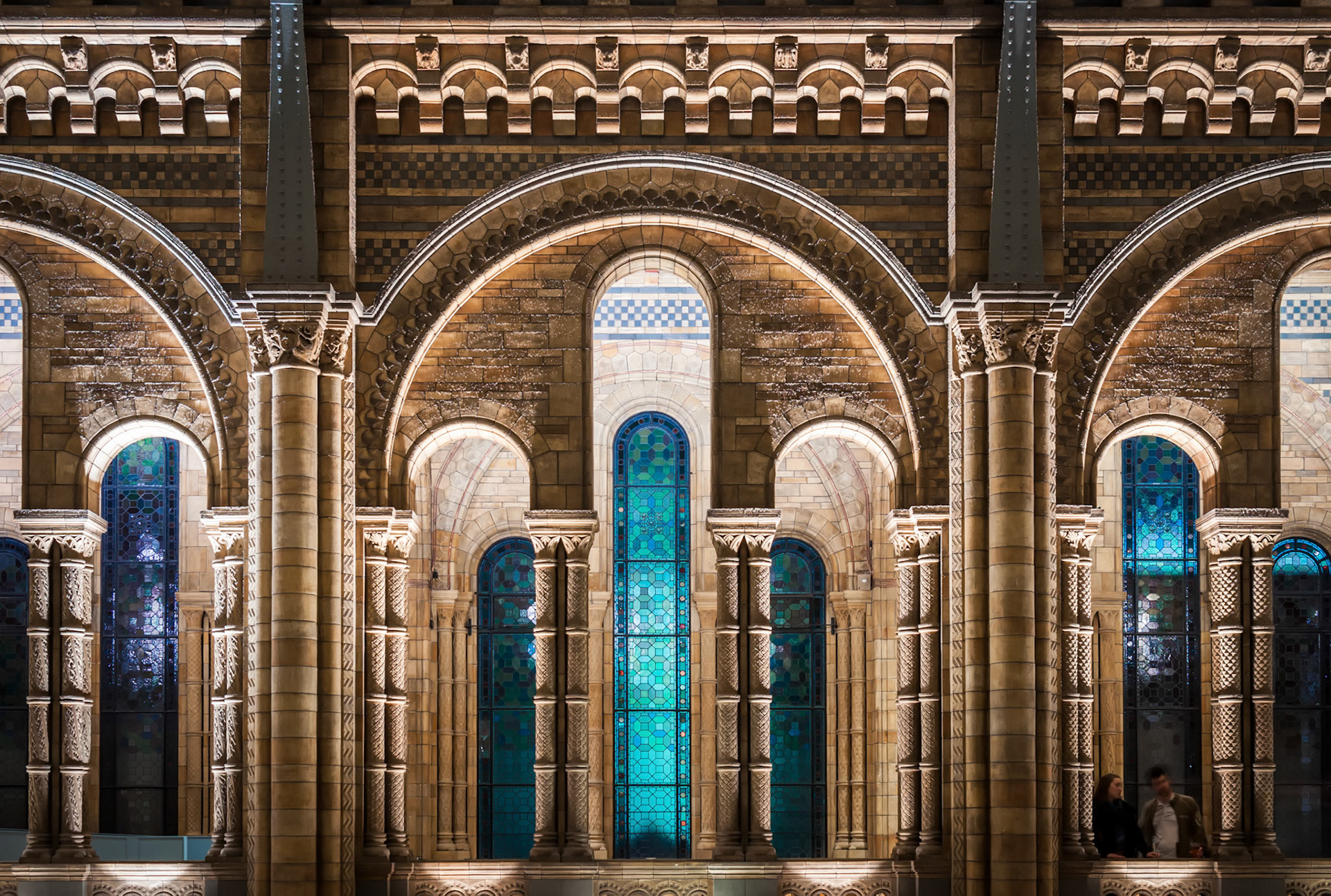 Standing in the arches