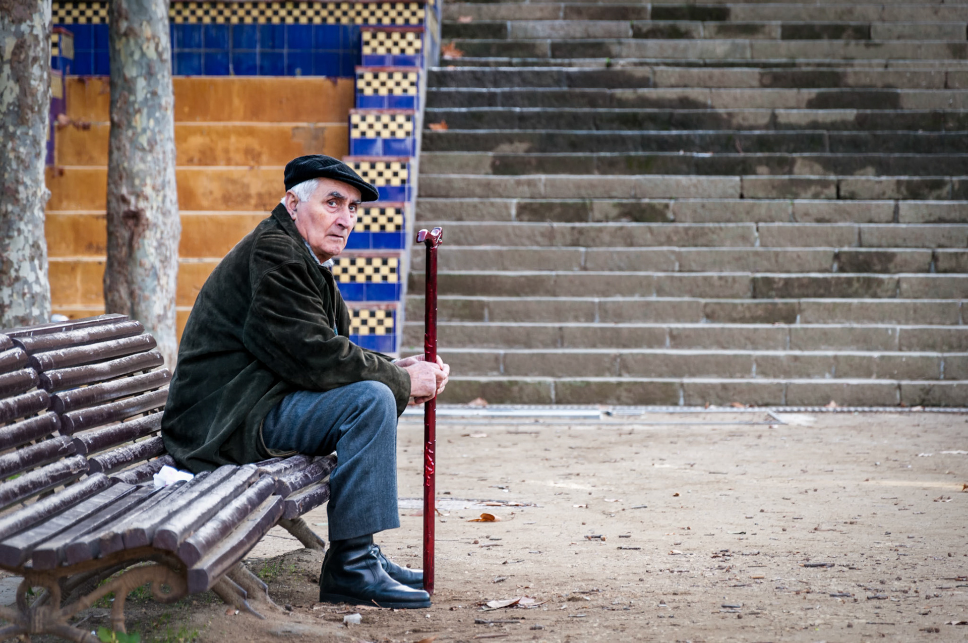 Sitting By The Steps