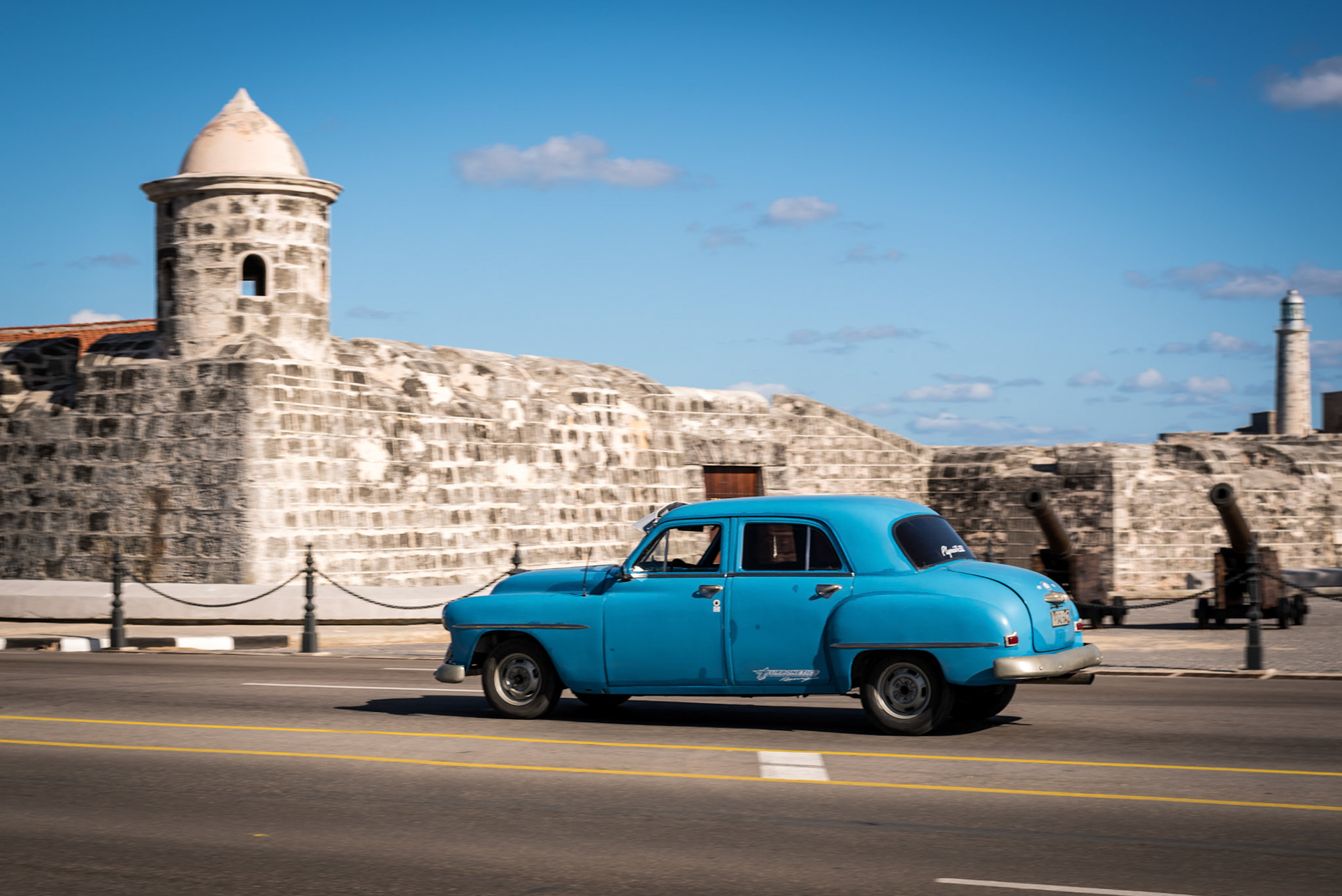 Driving Past the Fort