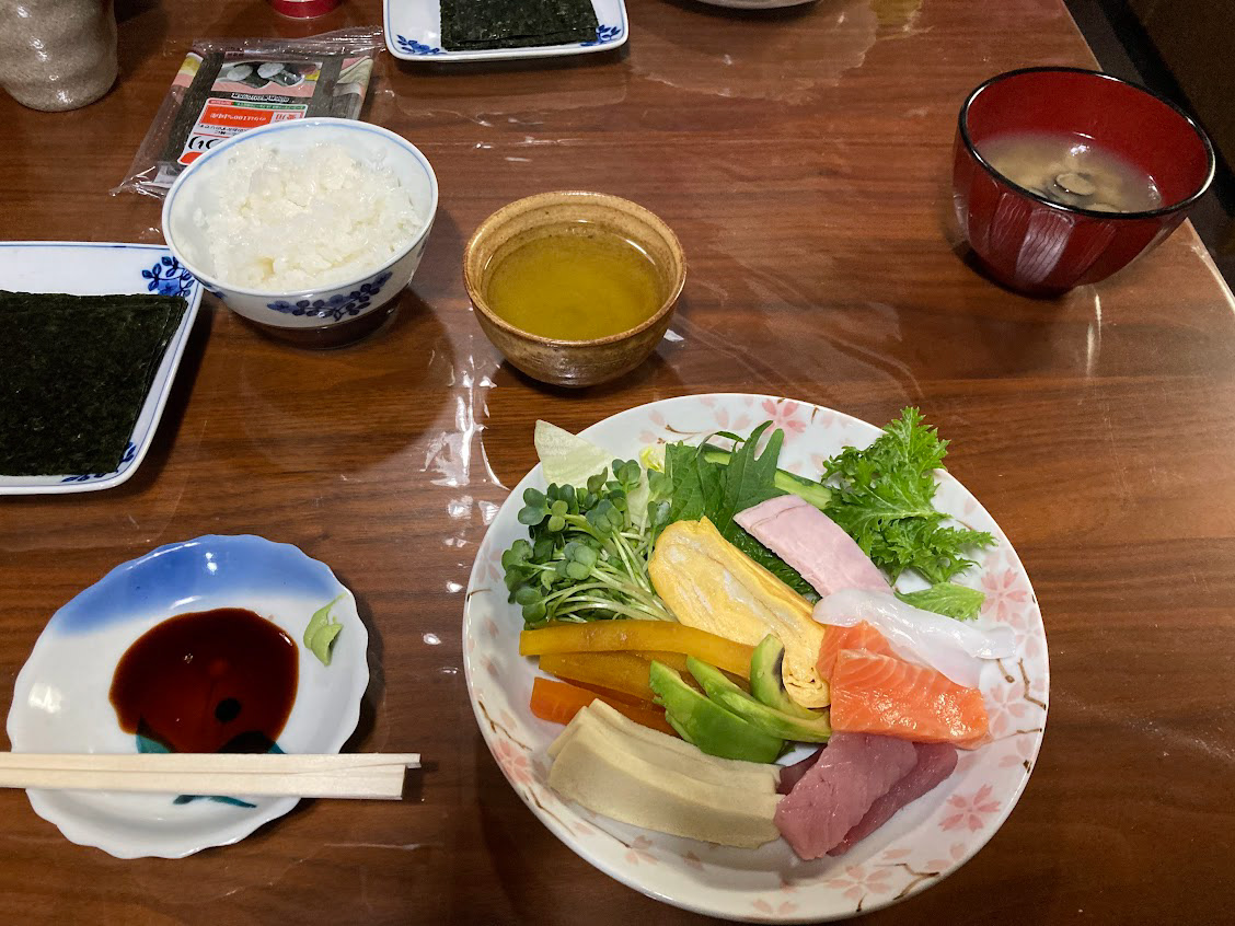 sushi party with the mimuras!