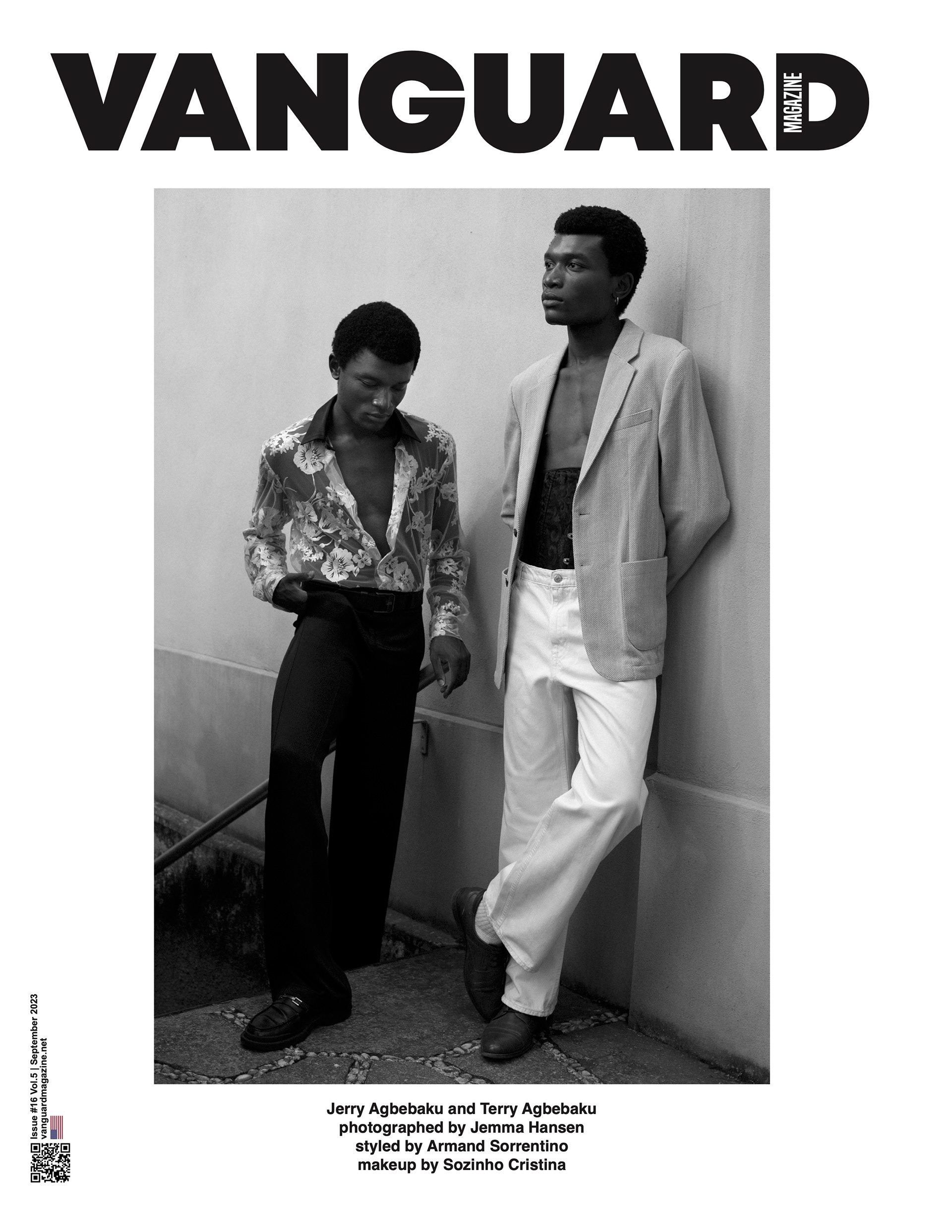 terry and jerry agbebaku for vanguard magazine, milan, 2023.