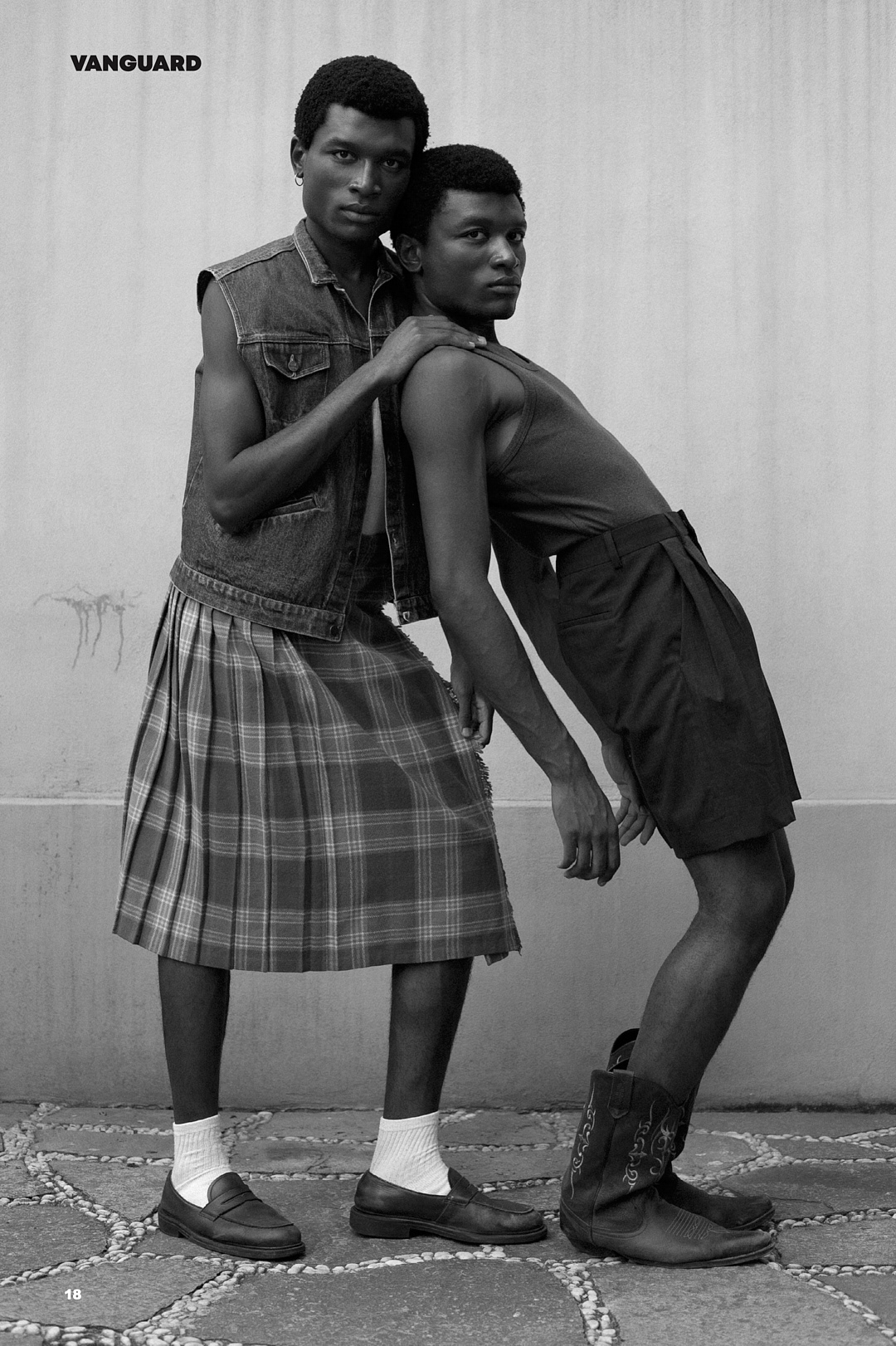 terry and jerry agbebaku for vanguard magazine, milan, 2023.