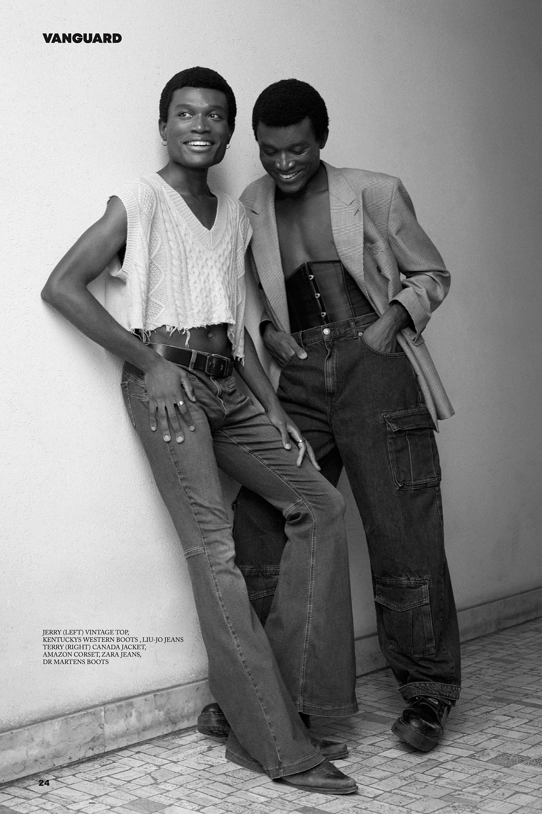 terry and jerry agbebaku for vanguard magazine, milan, 2023.