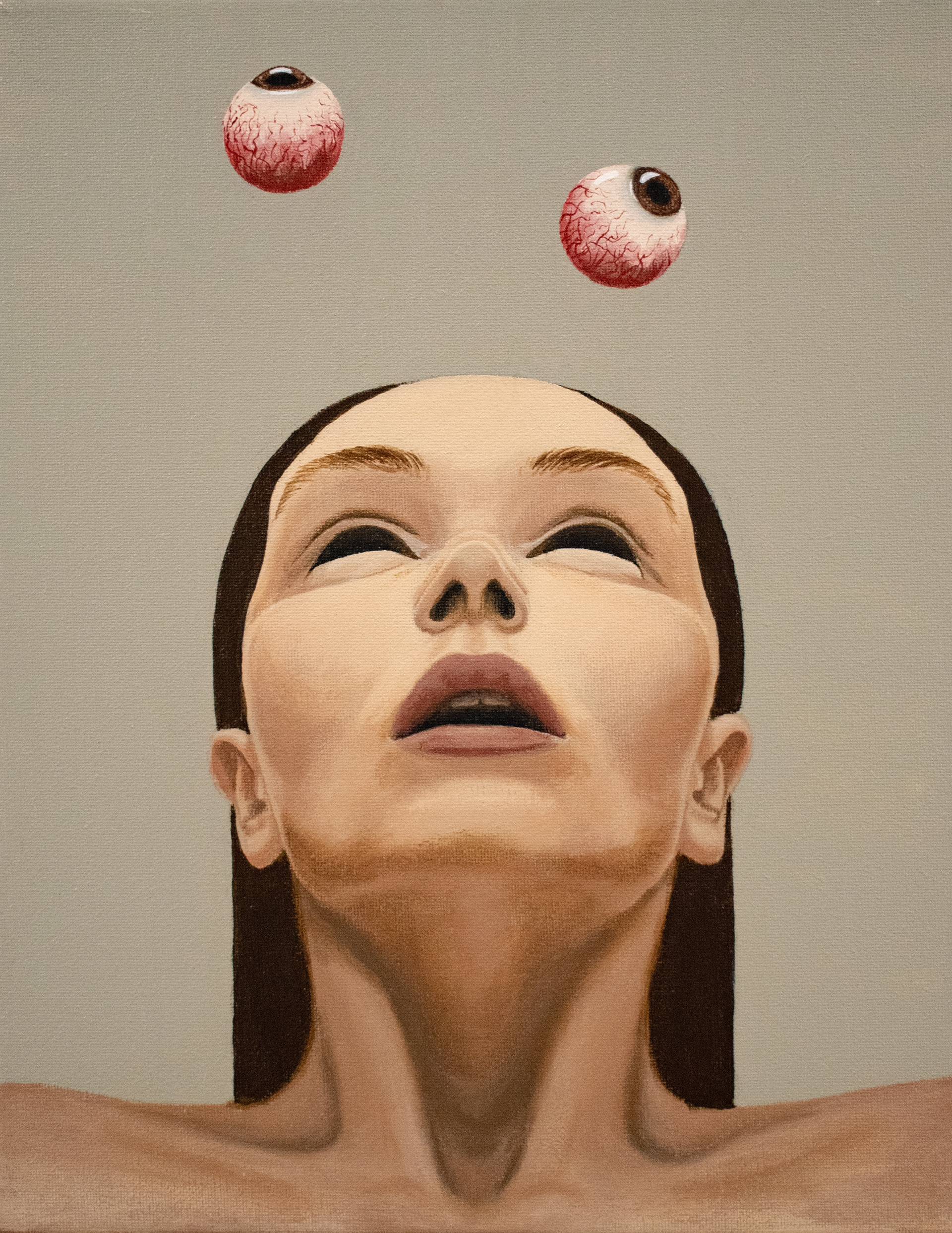 "To See Without My Eyes," Acrylic on canvas, 14 x 11in