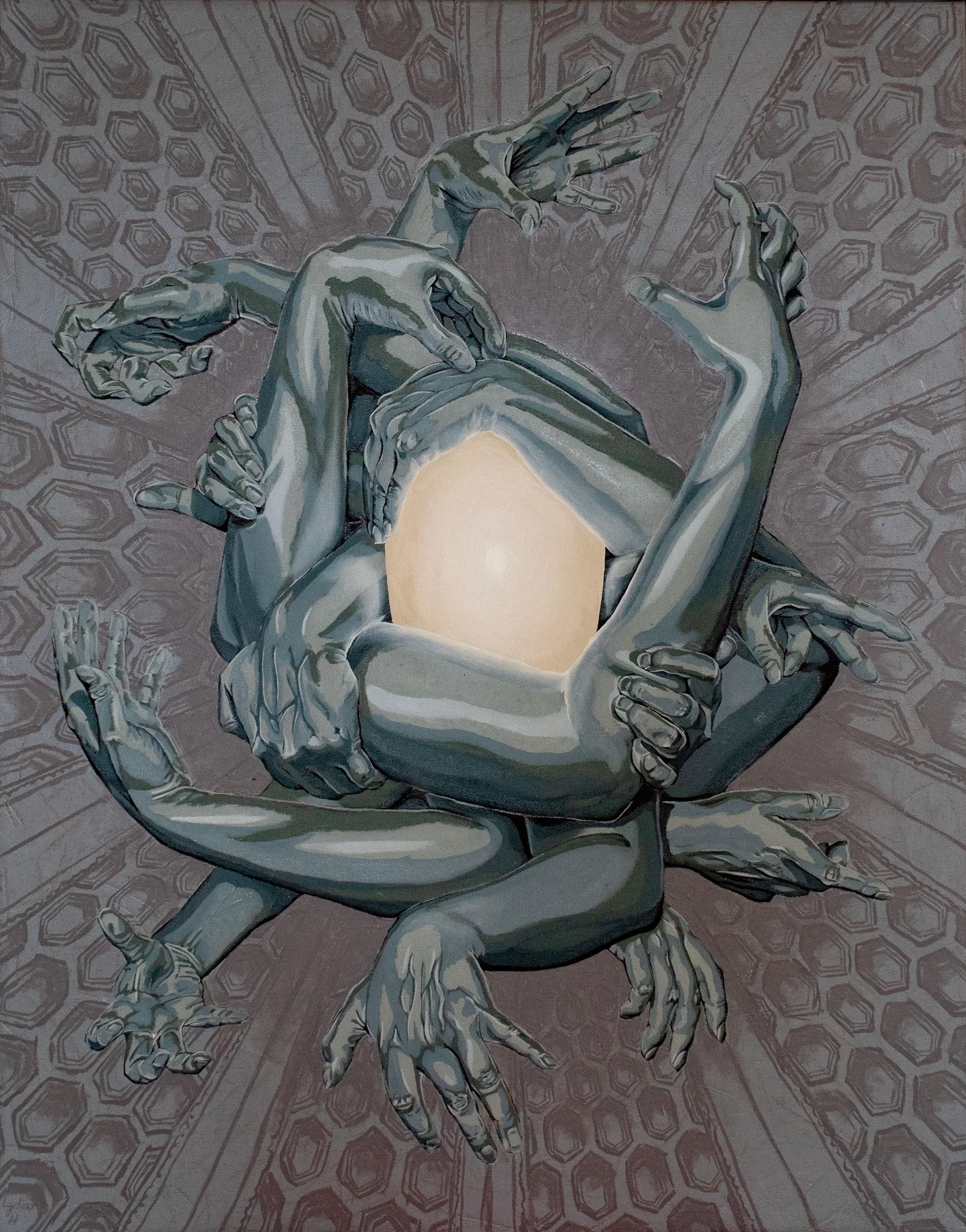 "Nest," oil on linen, 70cm x 55cm