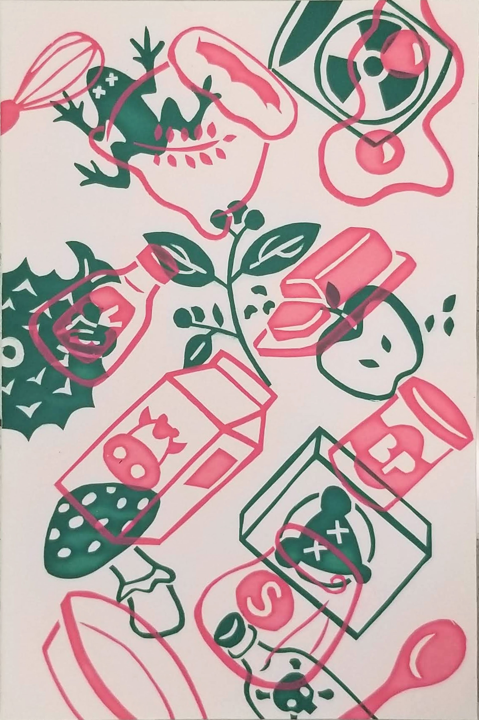 "Recipe for Sabotage" 2 - Screen Print