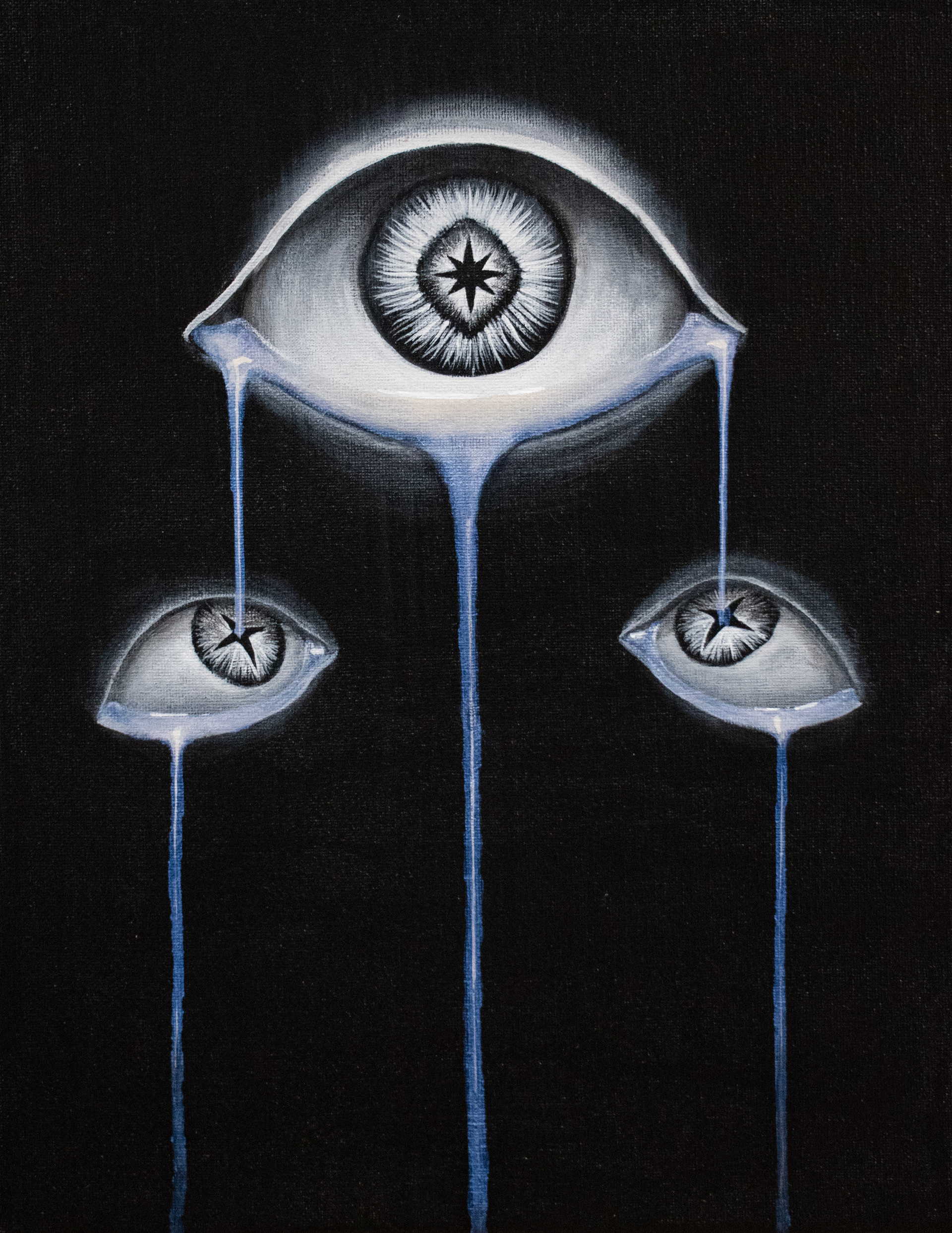 "Living Water," Acrylic on canvas, 14 x 11in