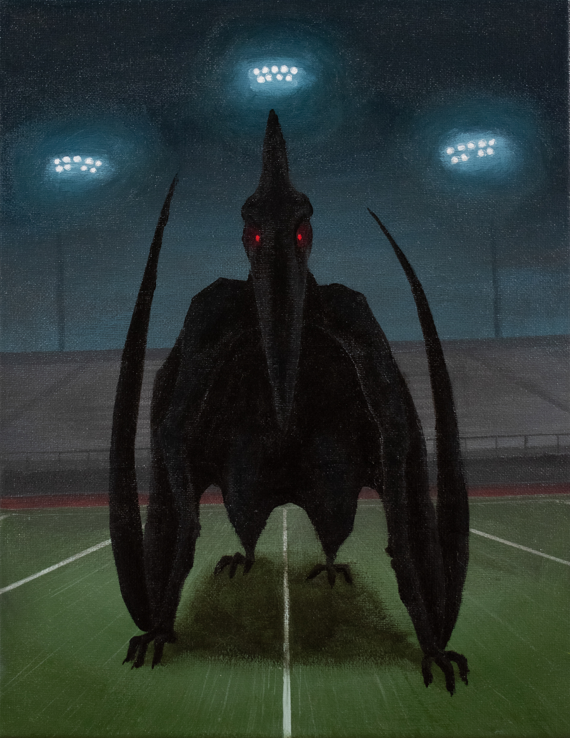 "4:75am," Acrylic on canvas, 14 x 11in