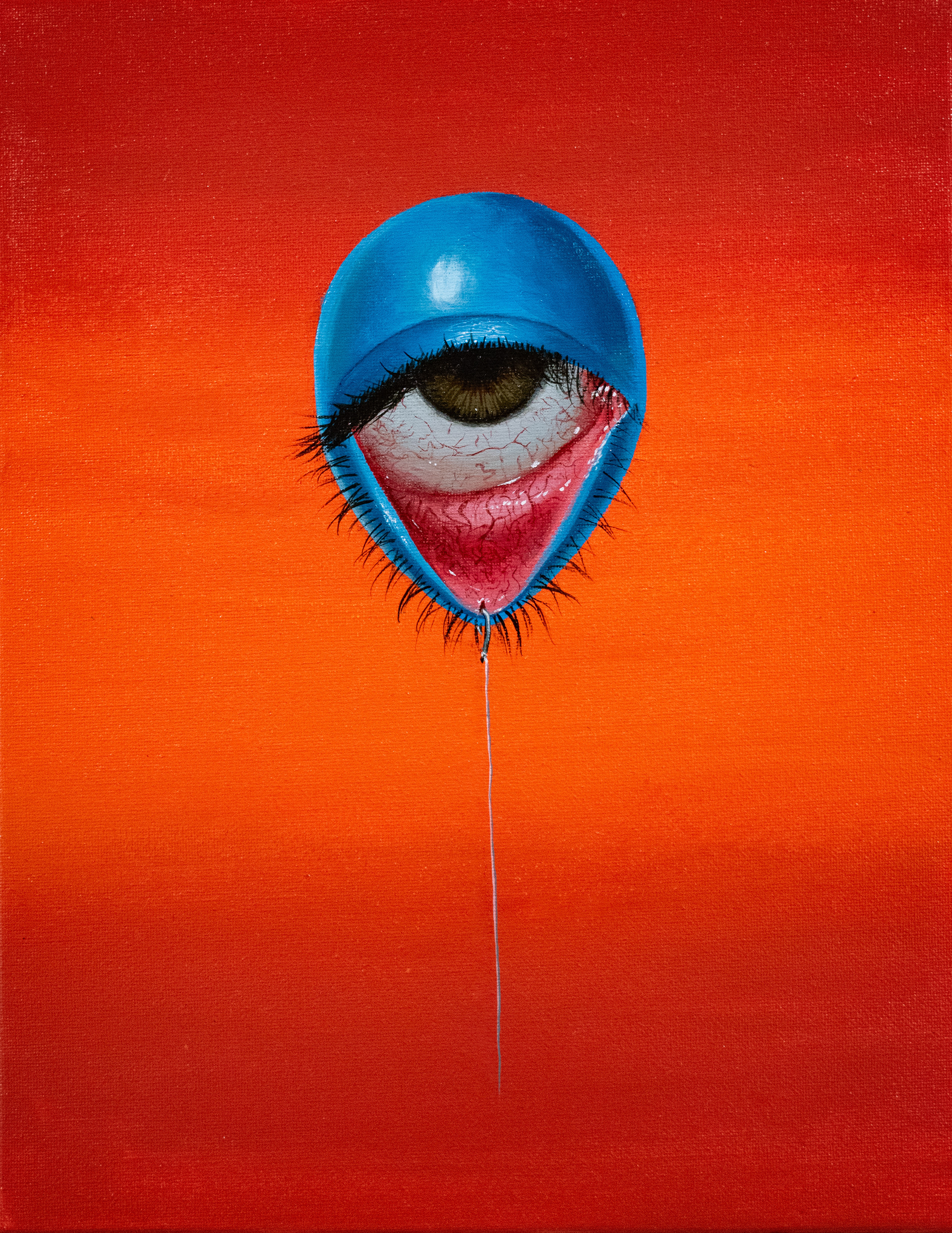 "Disenthrall?" Acrylic on canvas, 14 x 11in