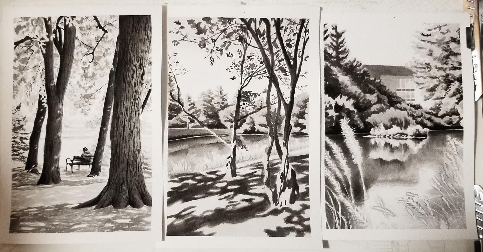 Campus Plein Air - Ink