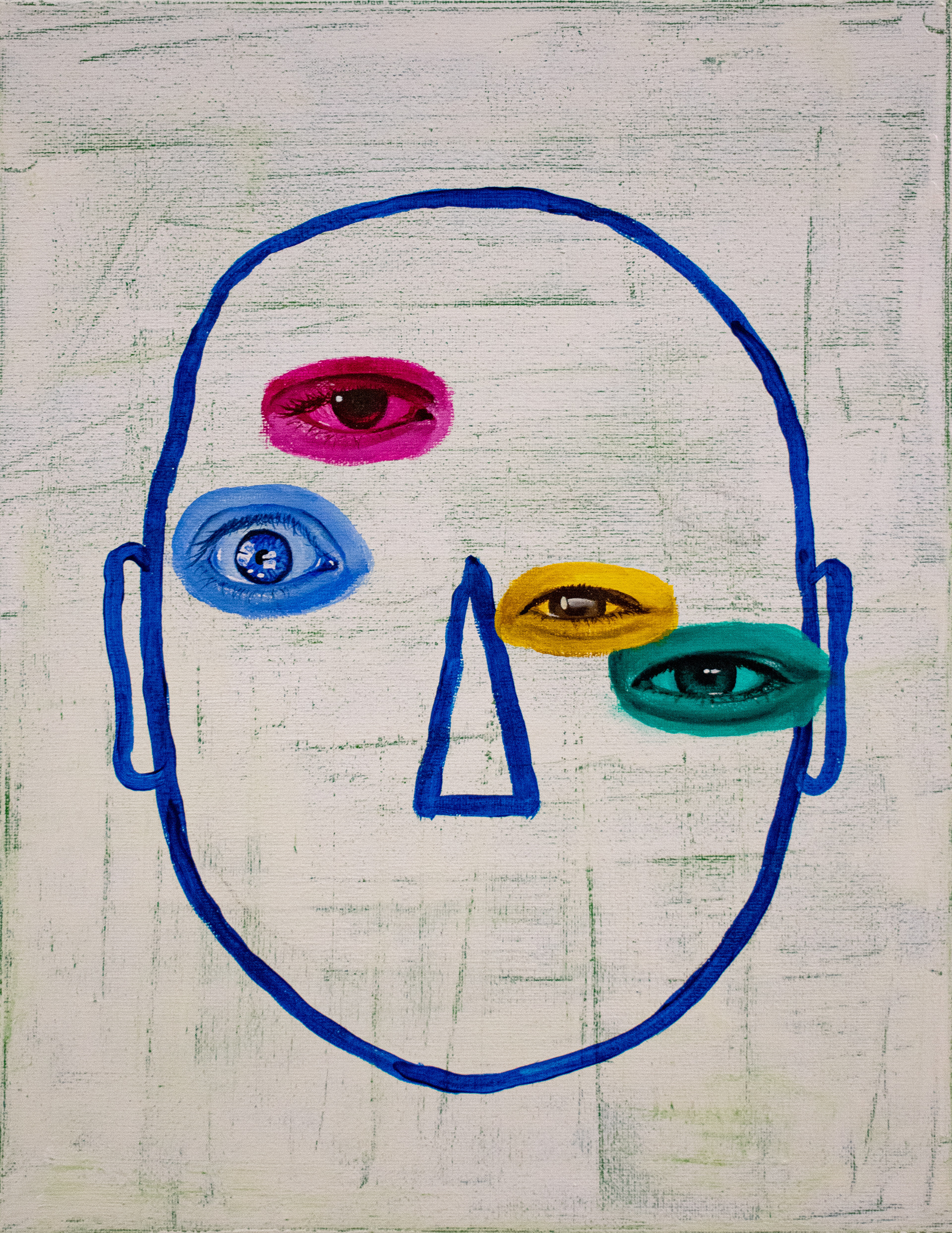 "You is Me," Acrylic on Canvas, 14 x 11in