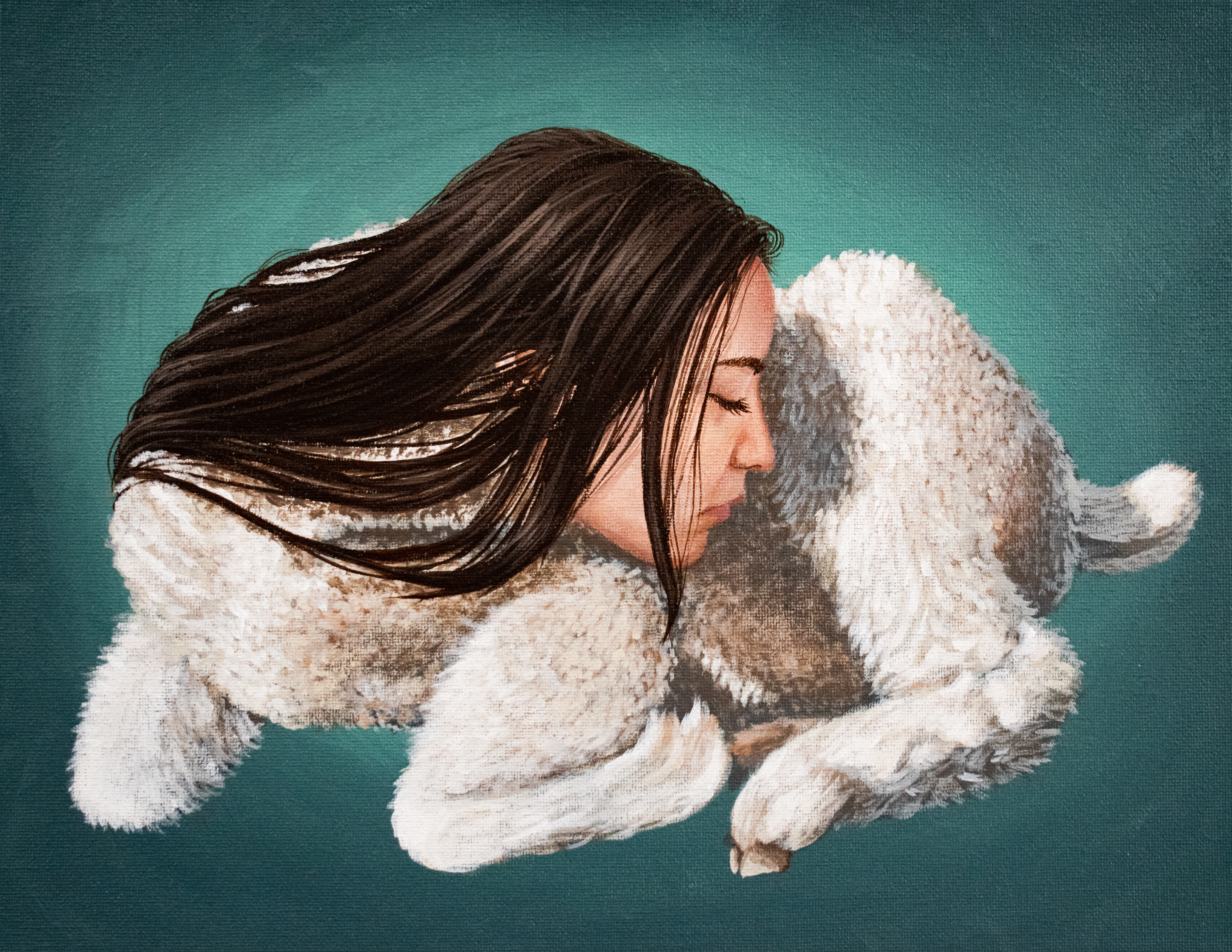 "Lament for the Lamb," Acrylic on canvas, 11 x 14