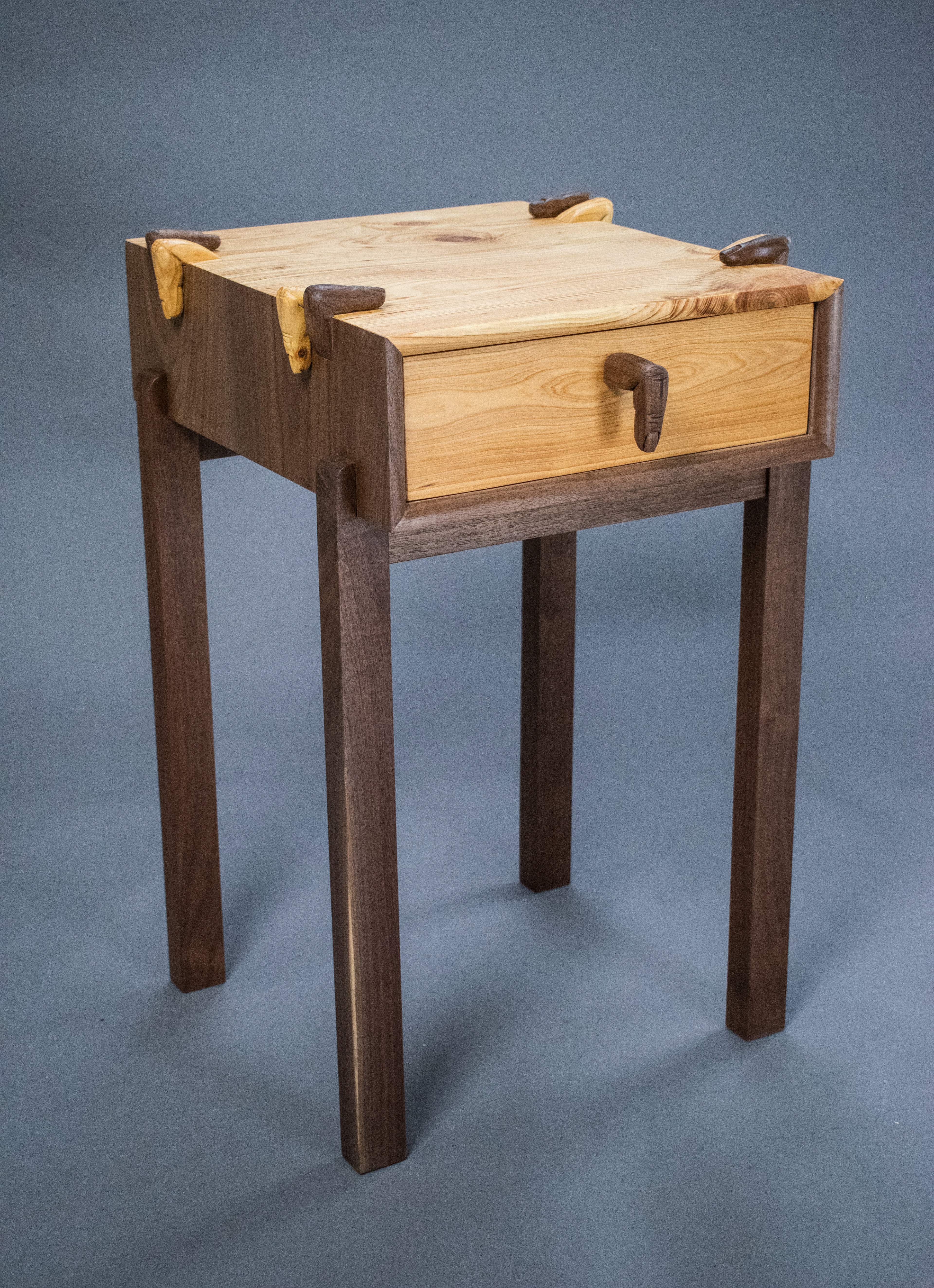 "Drawer with Finger Joints" - walnut, pine