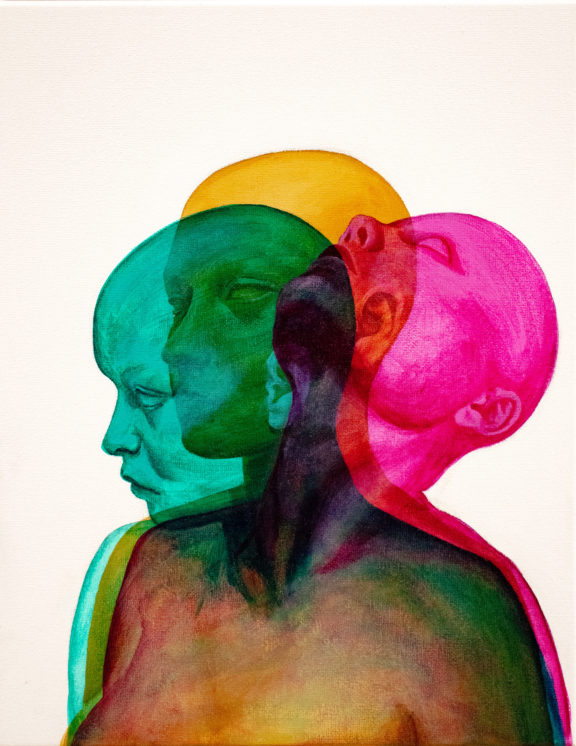 "Out of Place," Acrylic on canvas, 14 x 11in