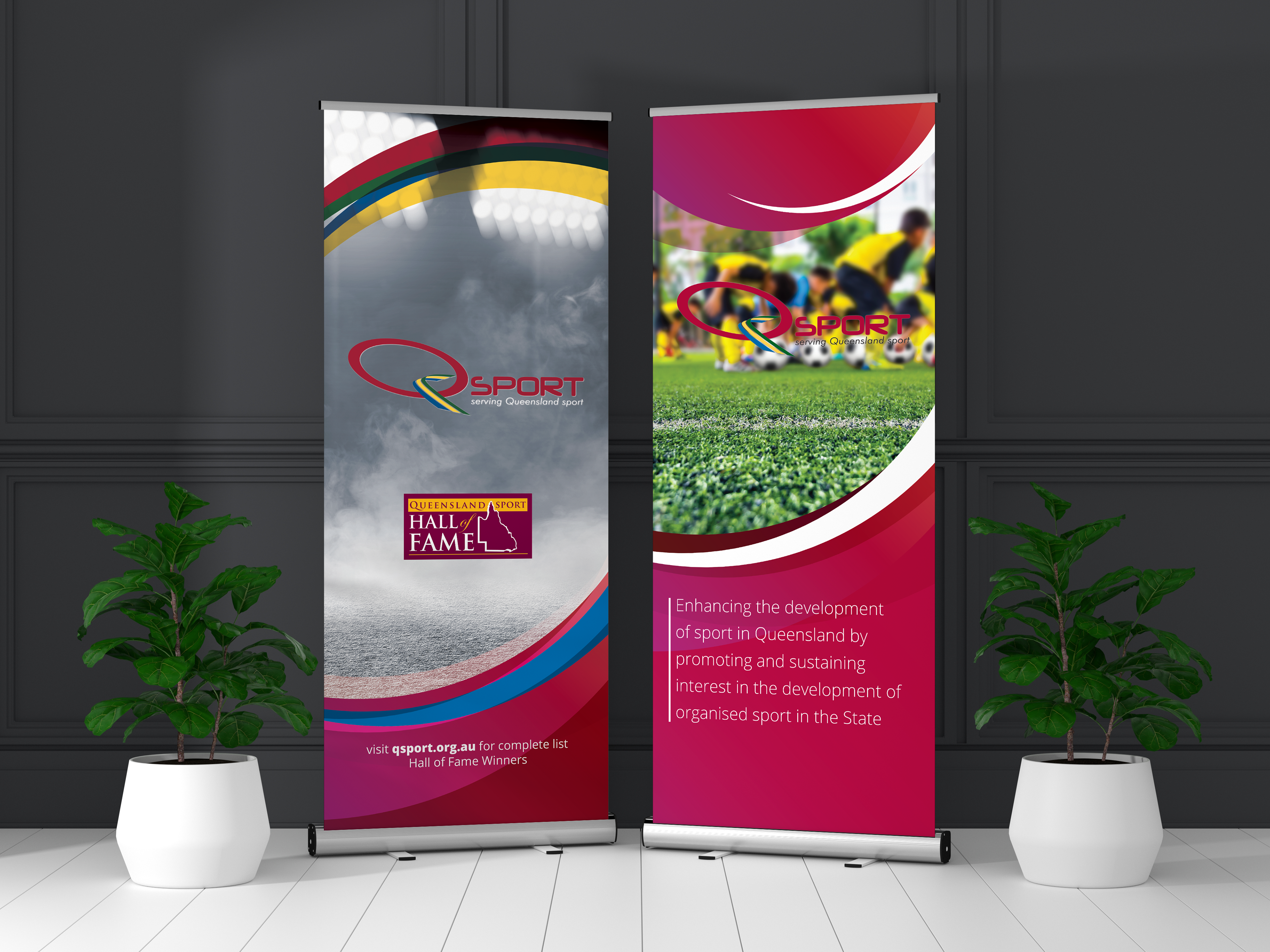 Hall of Fame banner stands - Events