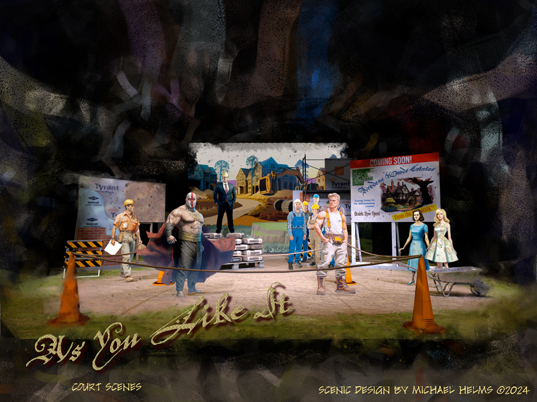 "As You Like It" Computer Model and Rendering