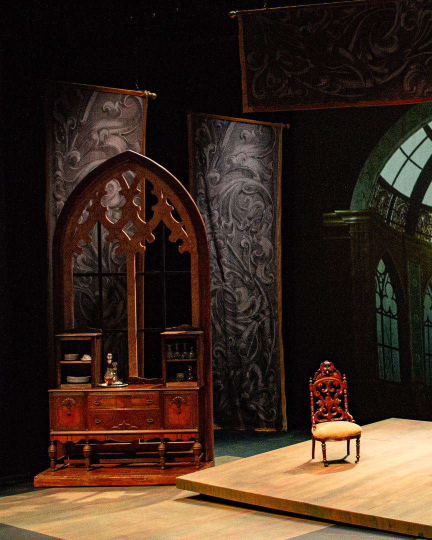 Painted Corduroy Drapes "The Countess"
