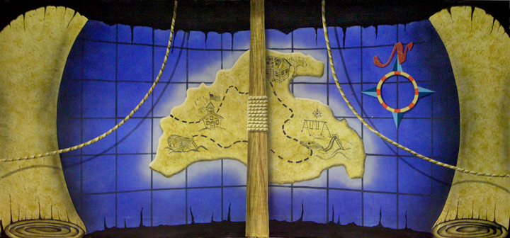 My imaginary Pirate Drop 14' X 30'