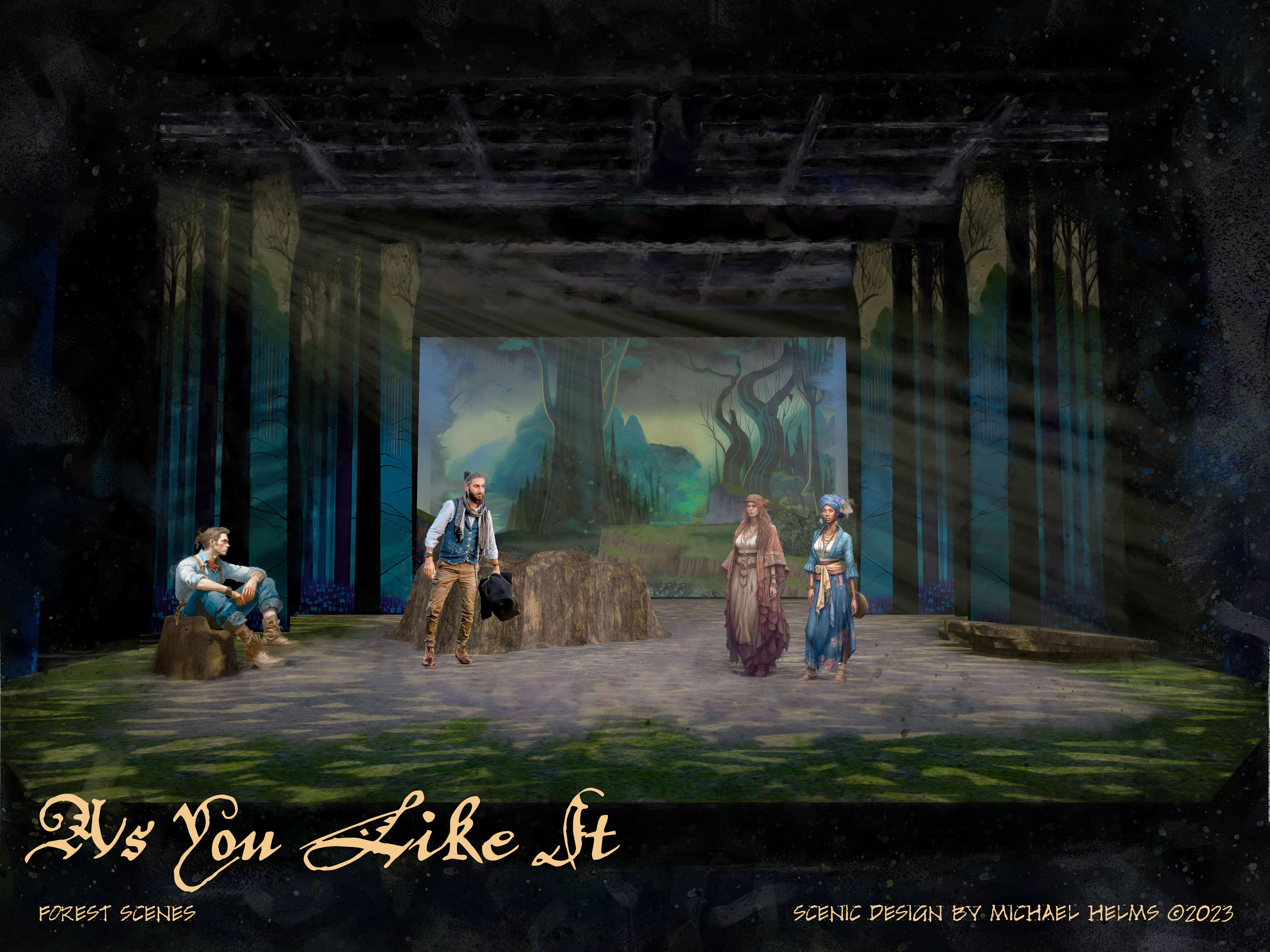 "As You Like It" Computer Model and Rendering