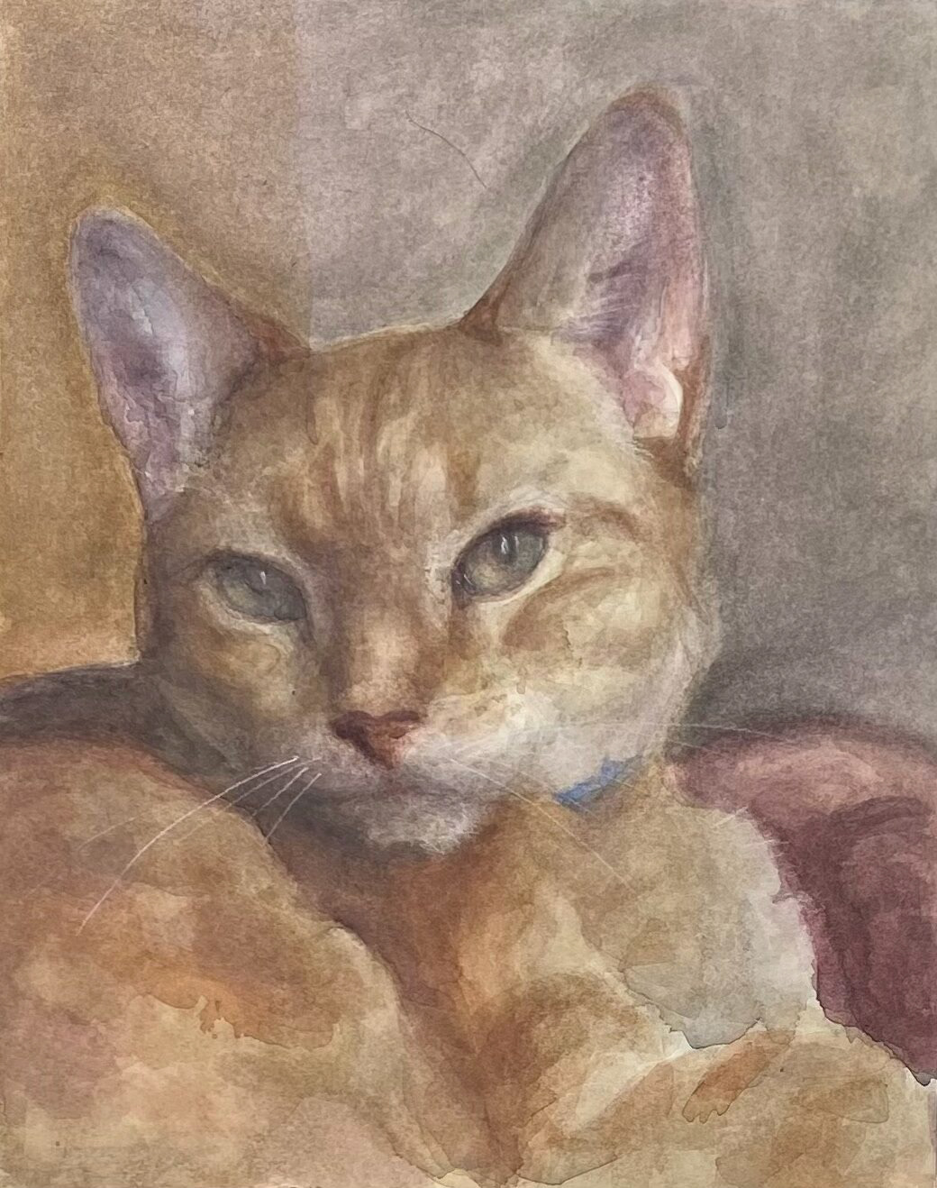 Freeway, 2021, watercolor