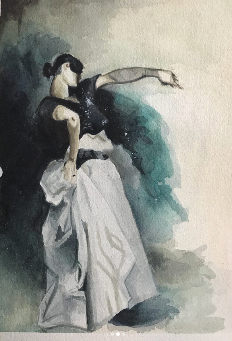 Sargent Master Copy of Flamenco dancer, 8x10 in