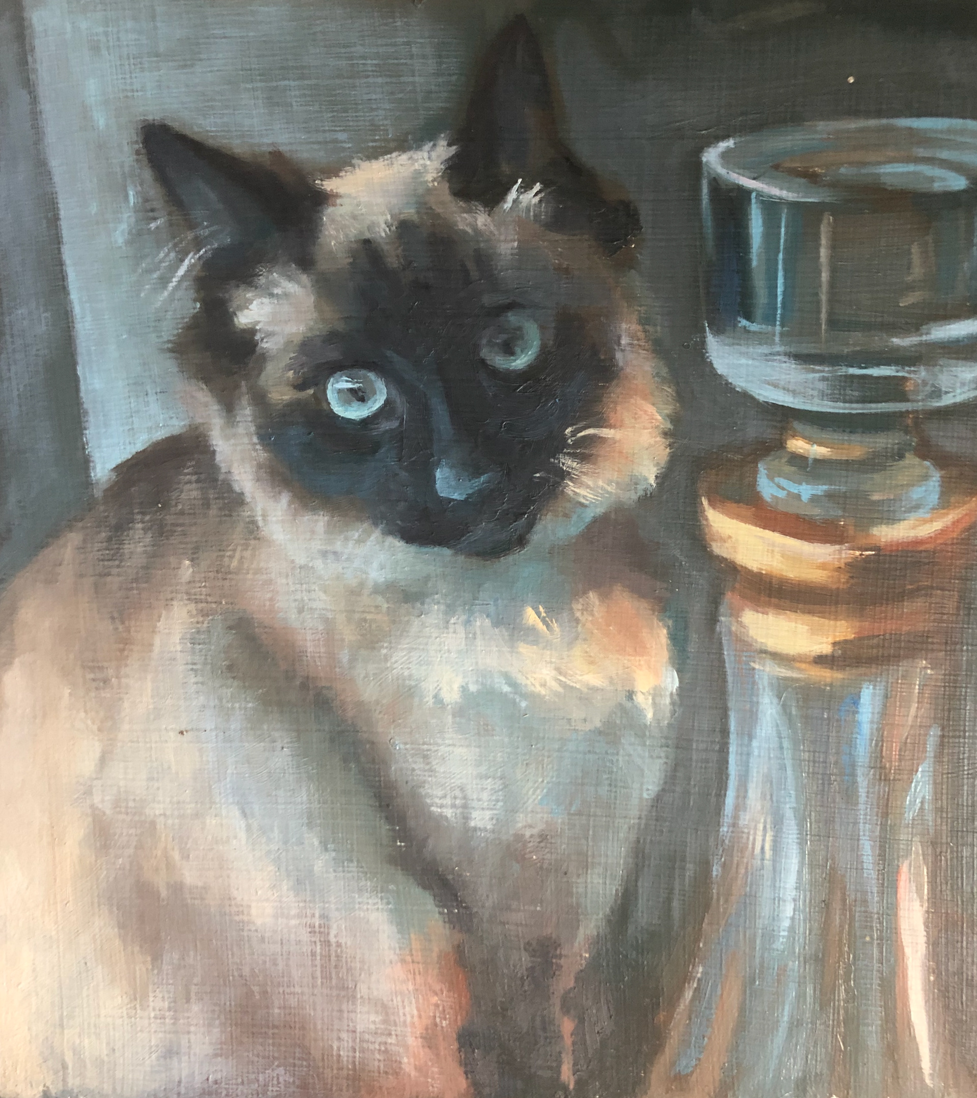 Kitty, 2019, oil