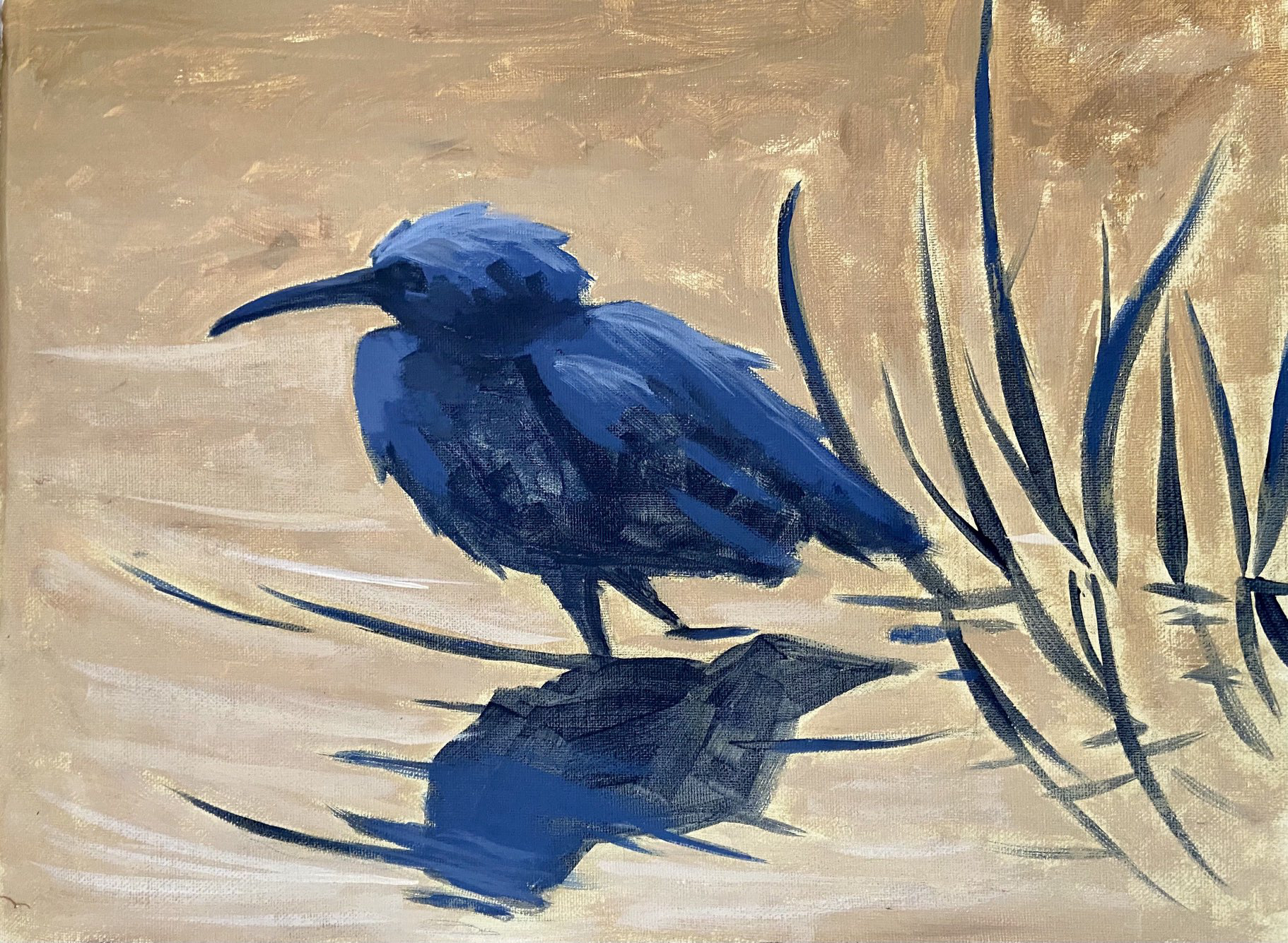 $30, approximately 12x16 in., on canvas paper not framed