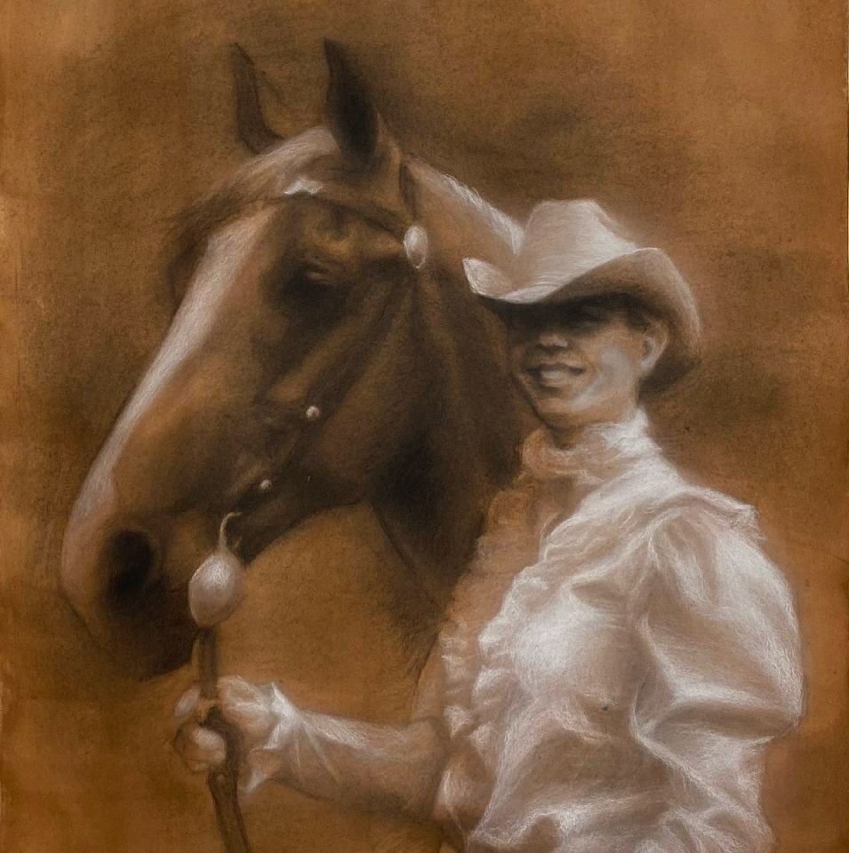 Horse Friend, 2020, 16x20 in