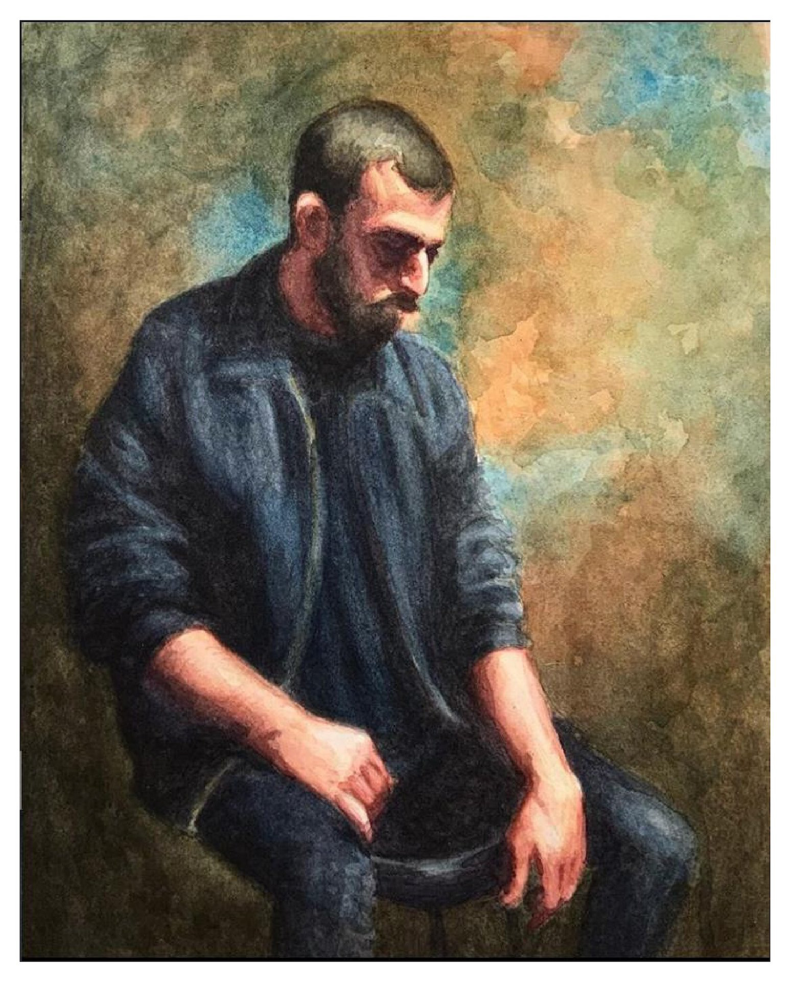 Absence, on hot press, 9x12 in