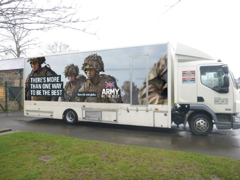 Army Recruitment trailers – outside skins