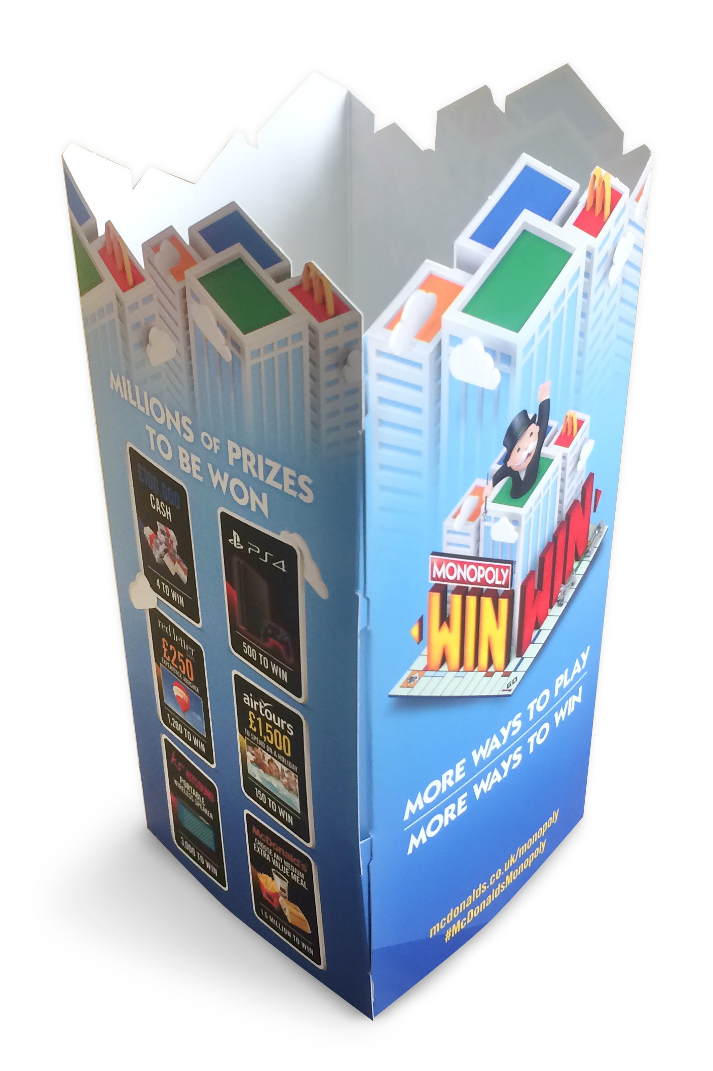McDonald's Monopoly – UK  2017  – in Restaurant table talker
