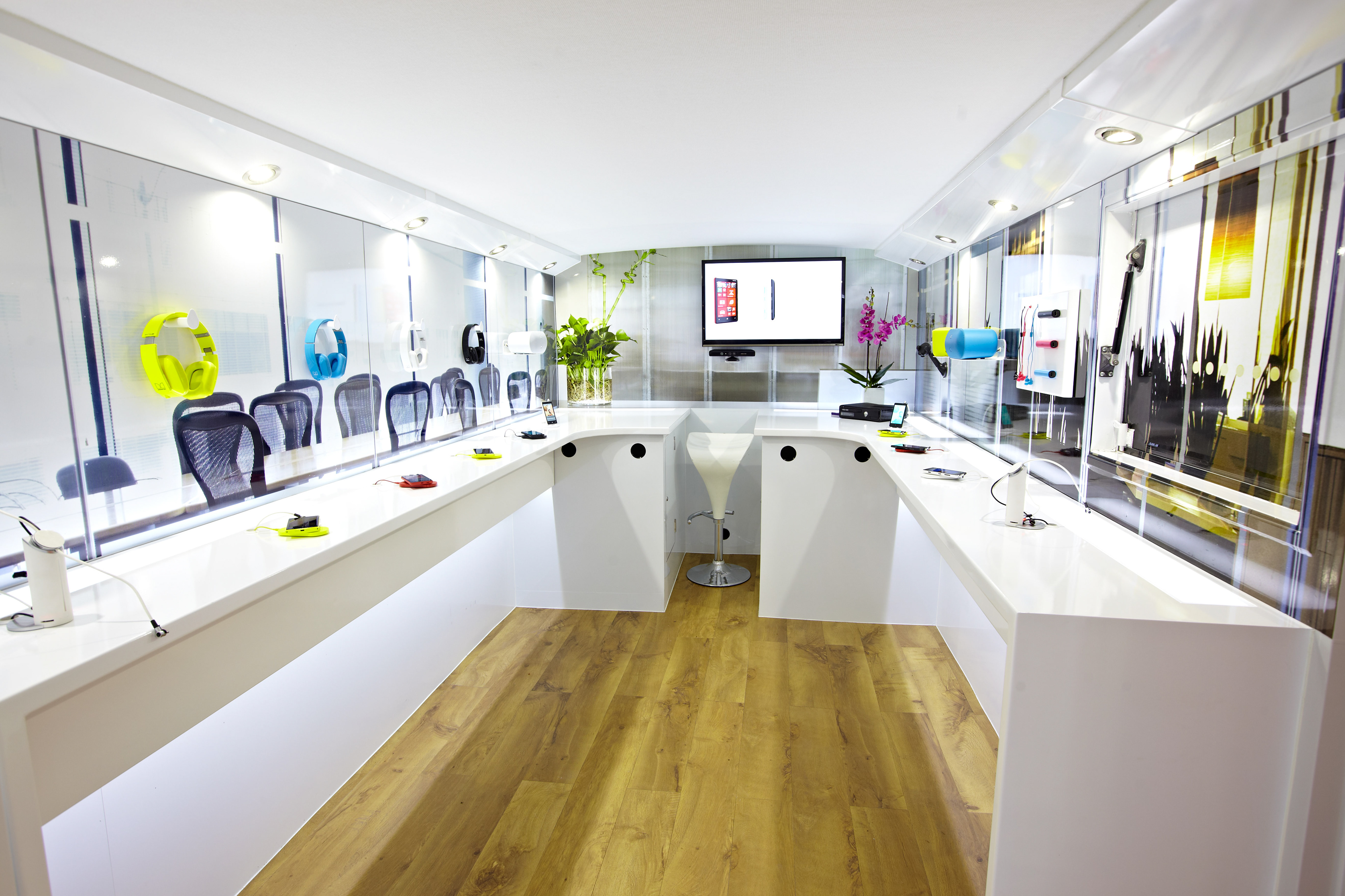 This is Lumia campaign – Nokia roadshow bus interior artwork