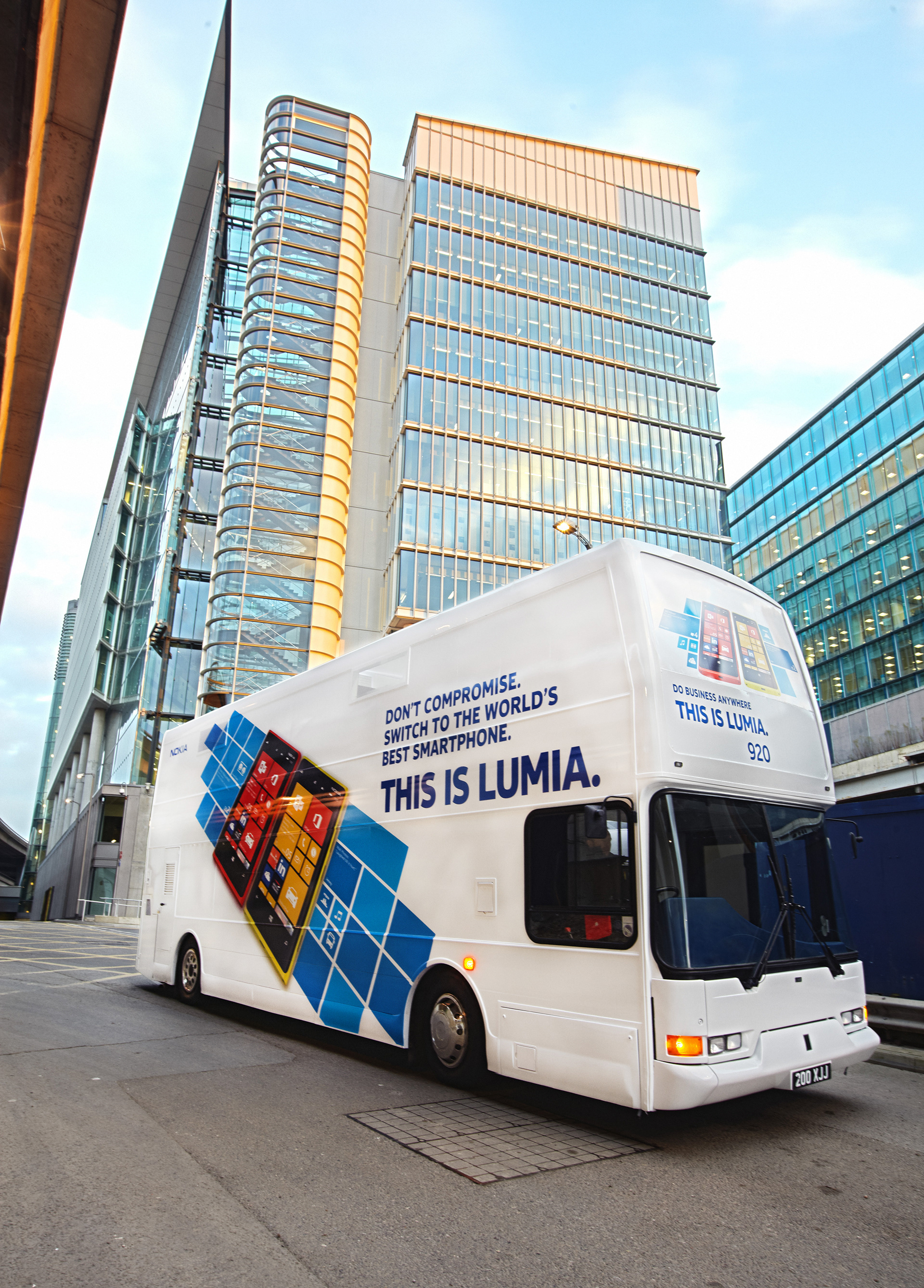 This is Lumia campaign – Nokia roadshow bus