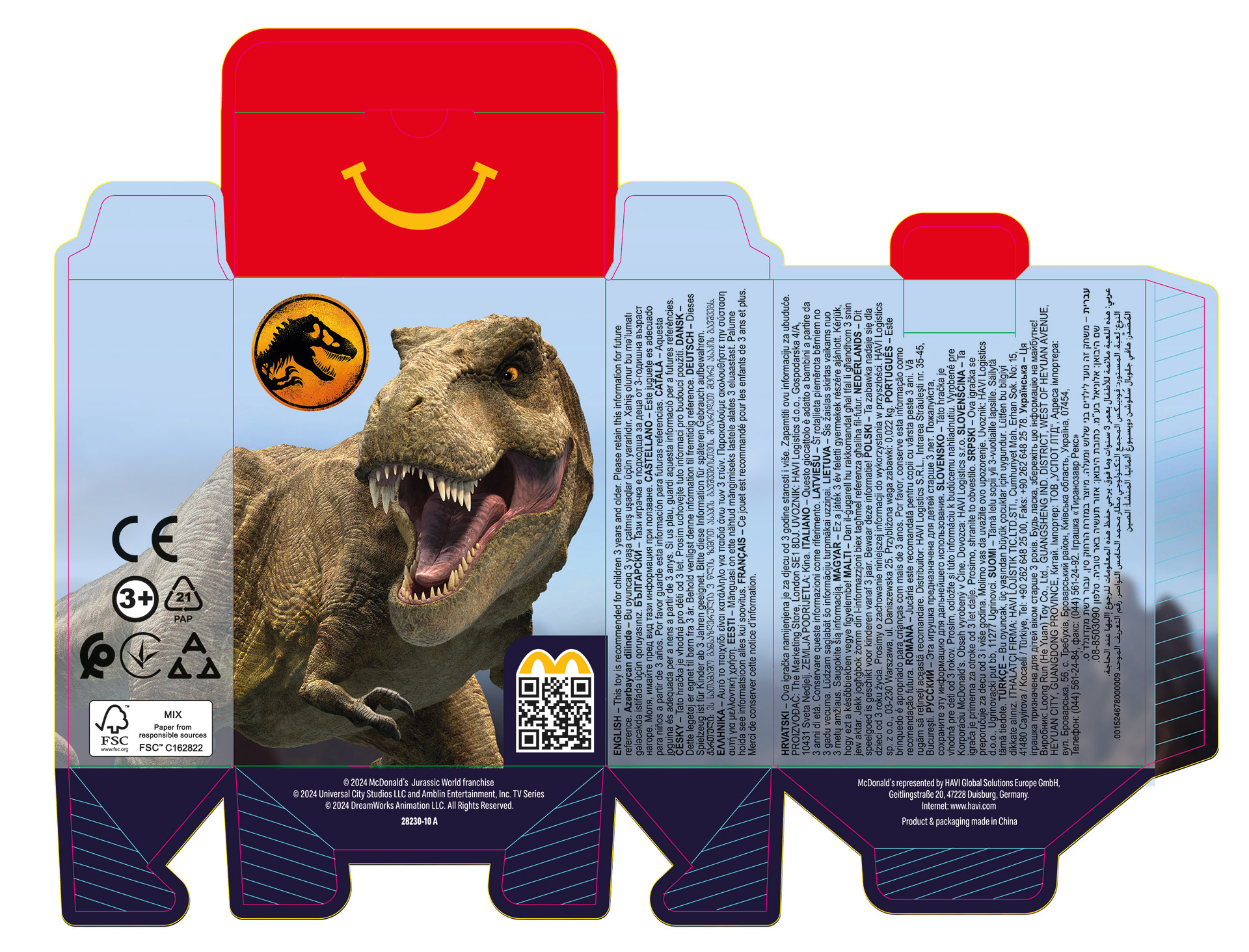 Jurassic World: Chaos Theory – Global 2024/2025 – packaging flat artwork