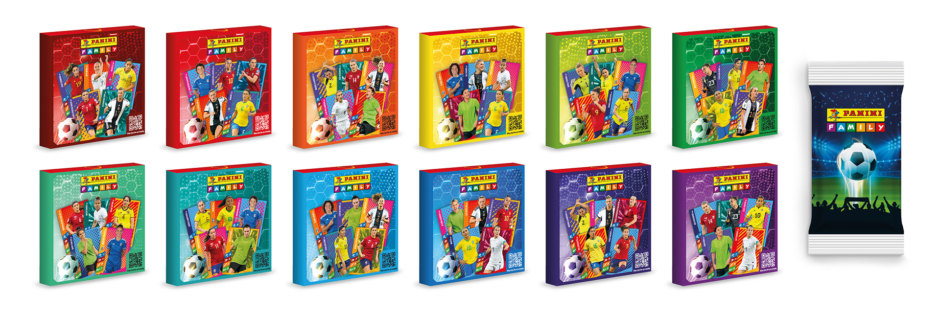 Panini 2023 - global packaging range overview including stickers booster pack