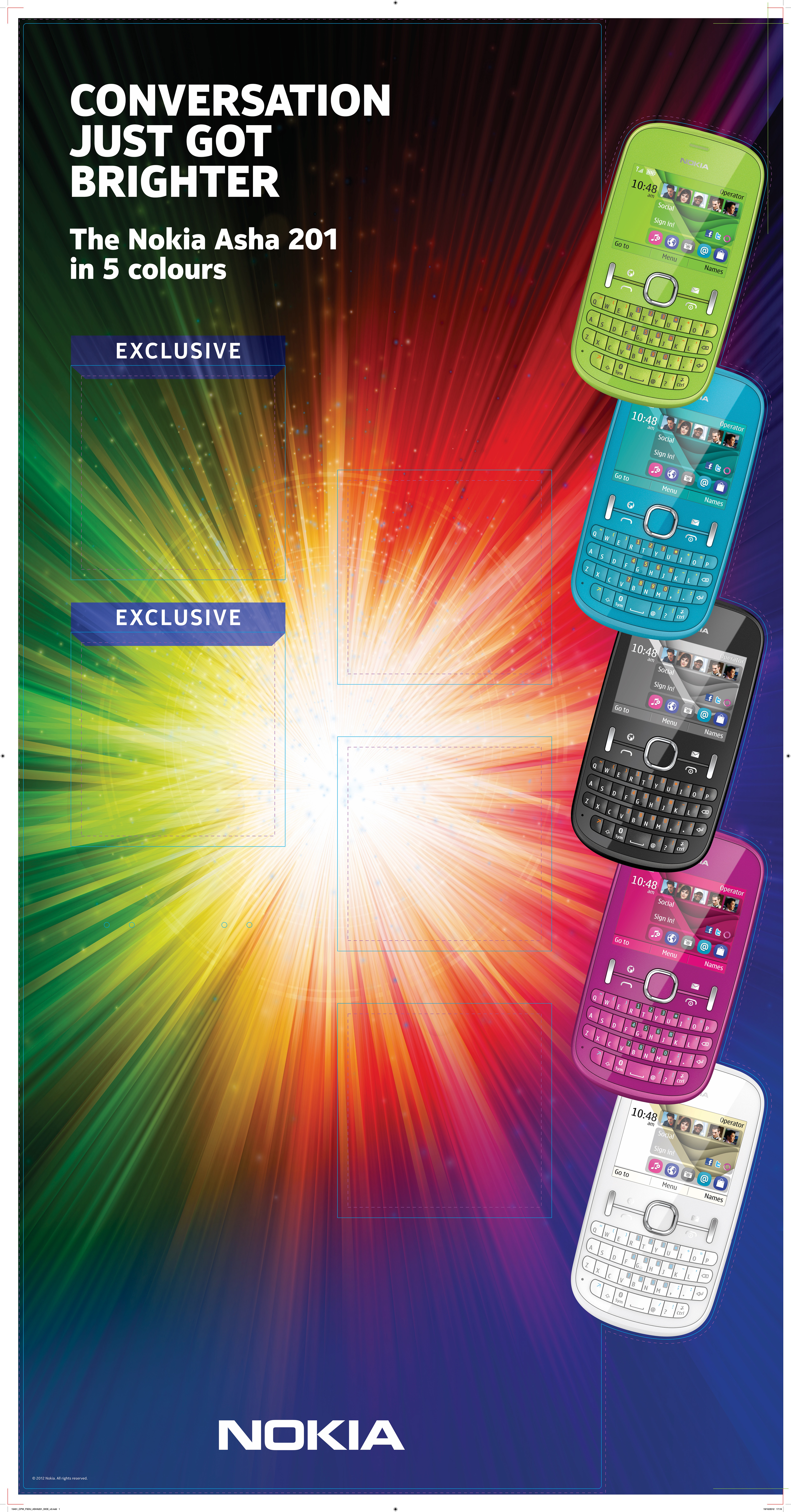 The Amazing Every Day campaign – Nokia in-store FSDU – front flat artwork