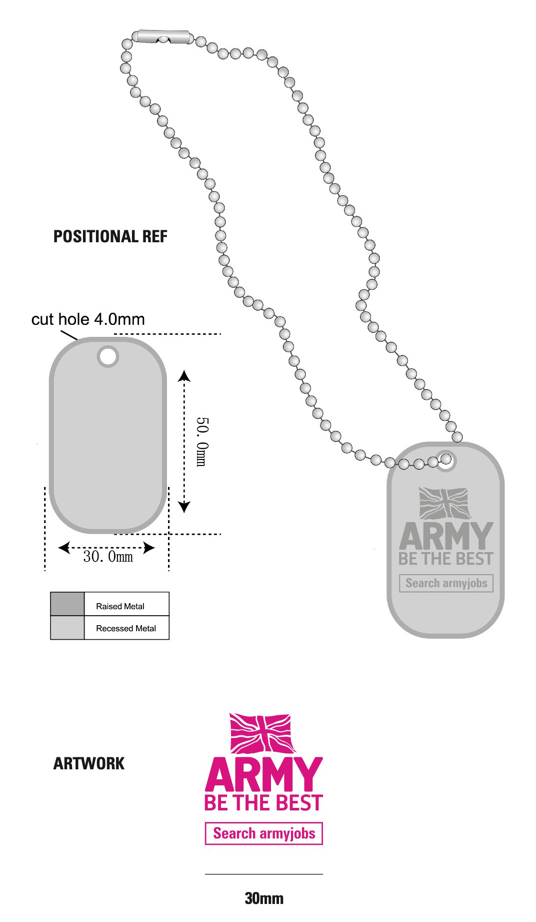 Army – Promotional dog tags