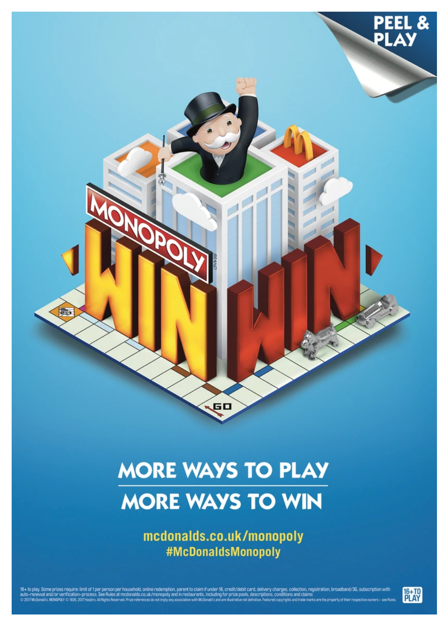 McDonald's Monopoly – UK  2017  – Key Visual A1 Poster