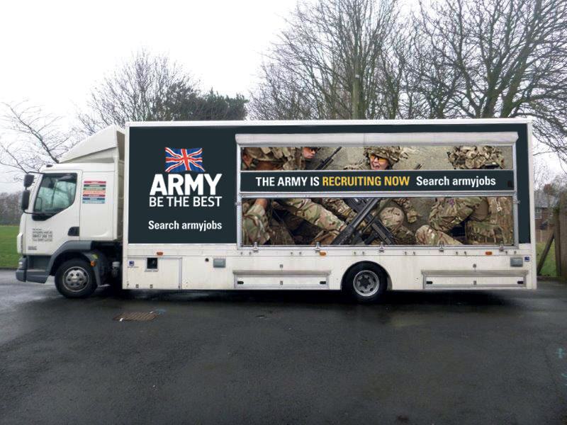 Army Recruitment trailers – outside skins