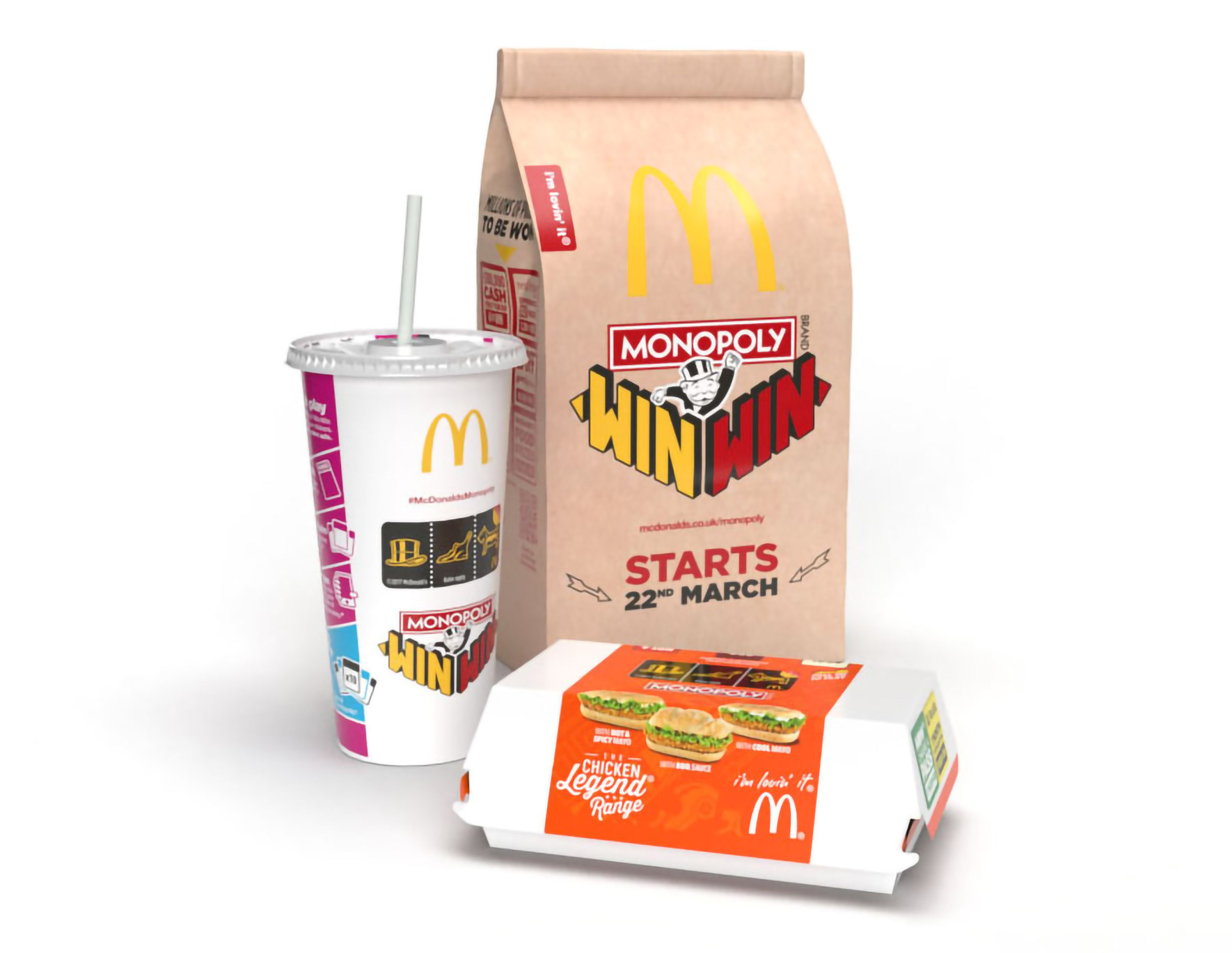 McDonald's Monopoly – UK  2017  – Packaging