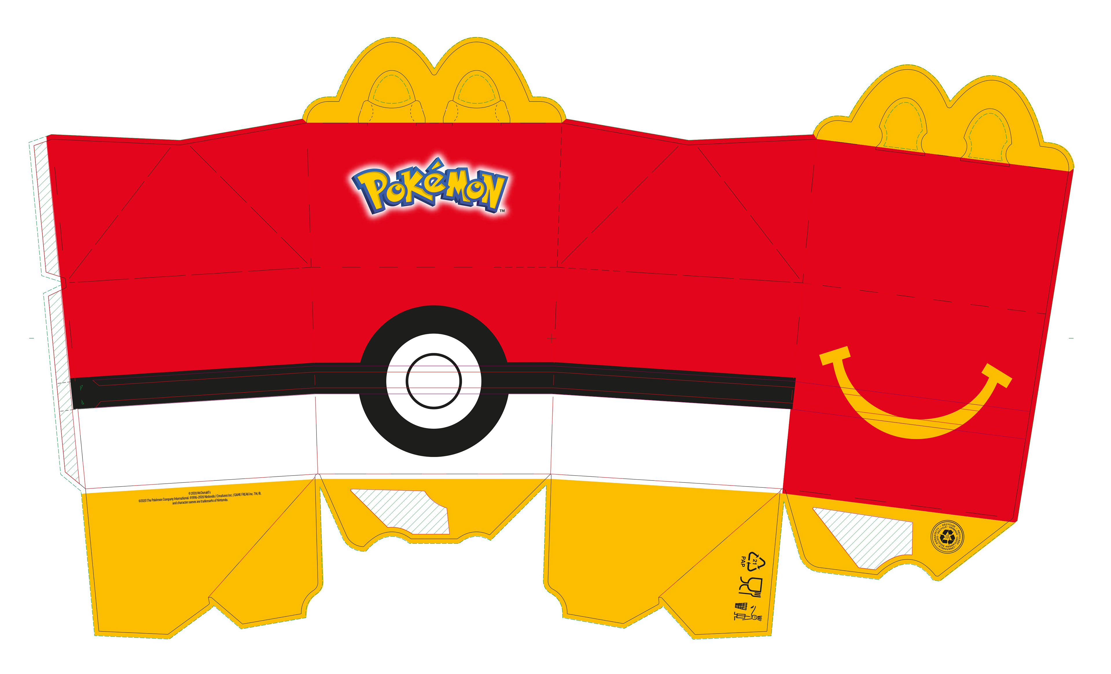 Pokémon 2020 – Happy Meal box flat artwork
