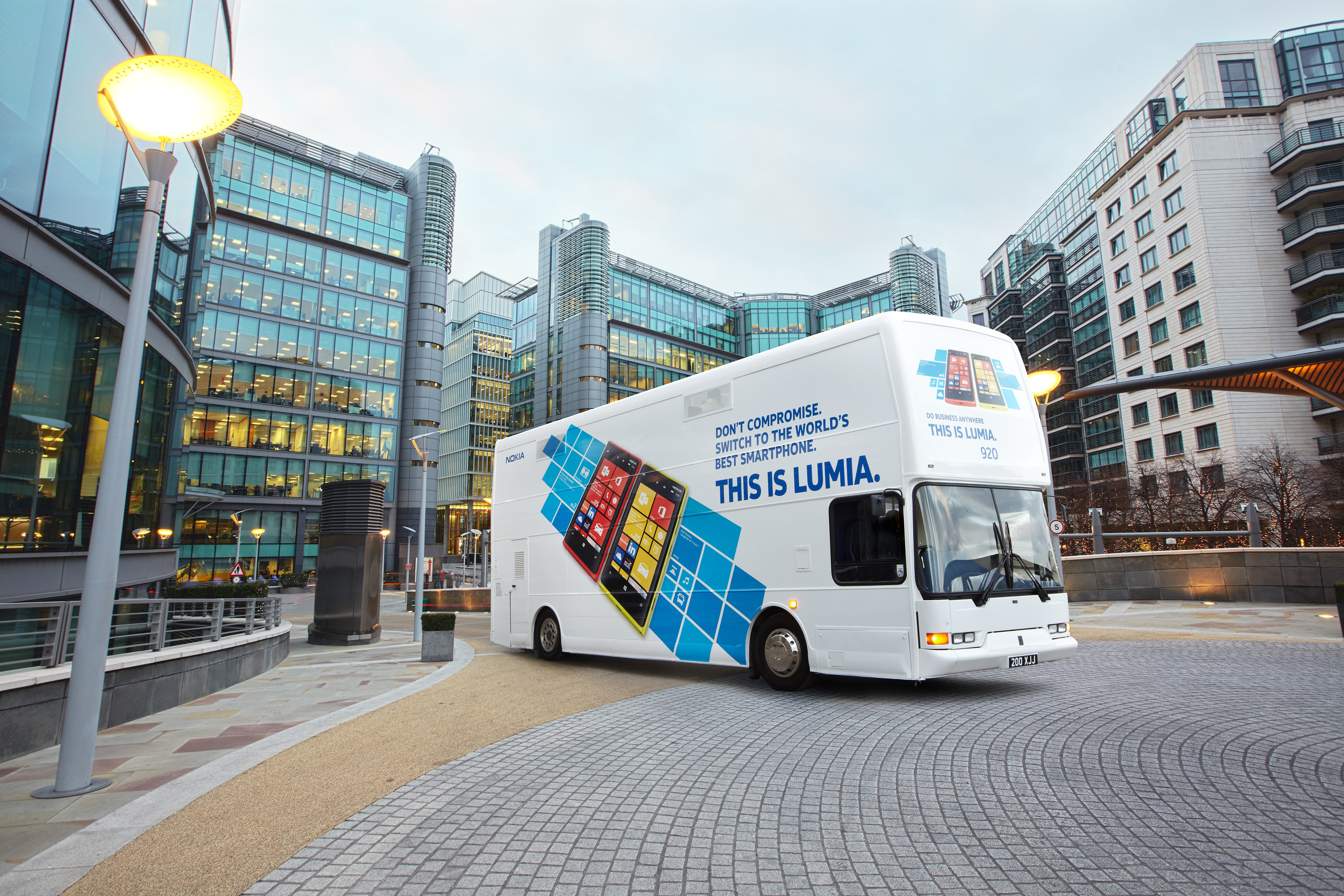 This is Lumia campaign – Nokia roadshow bus