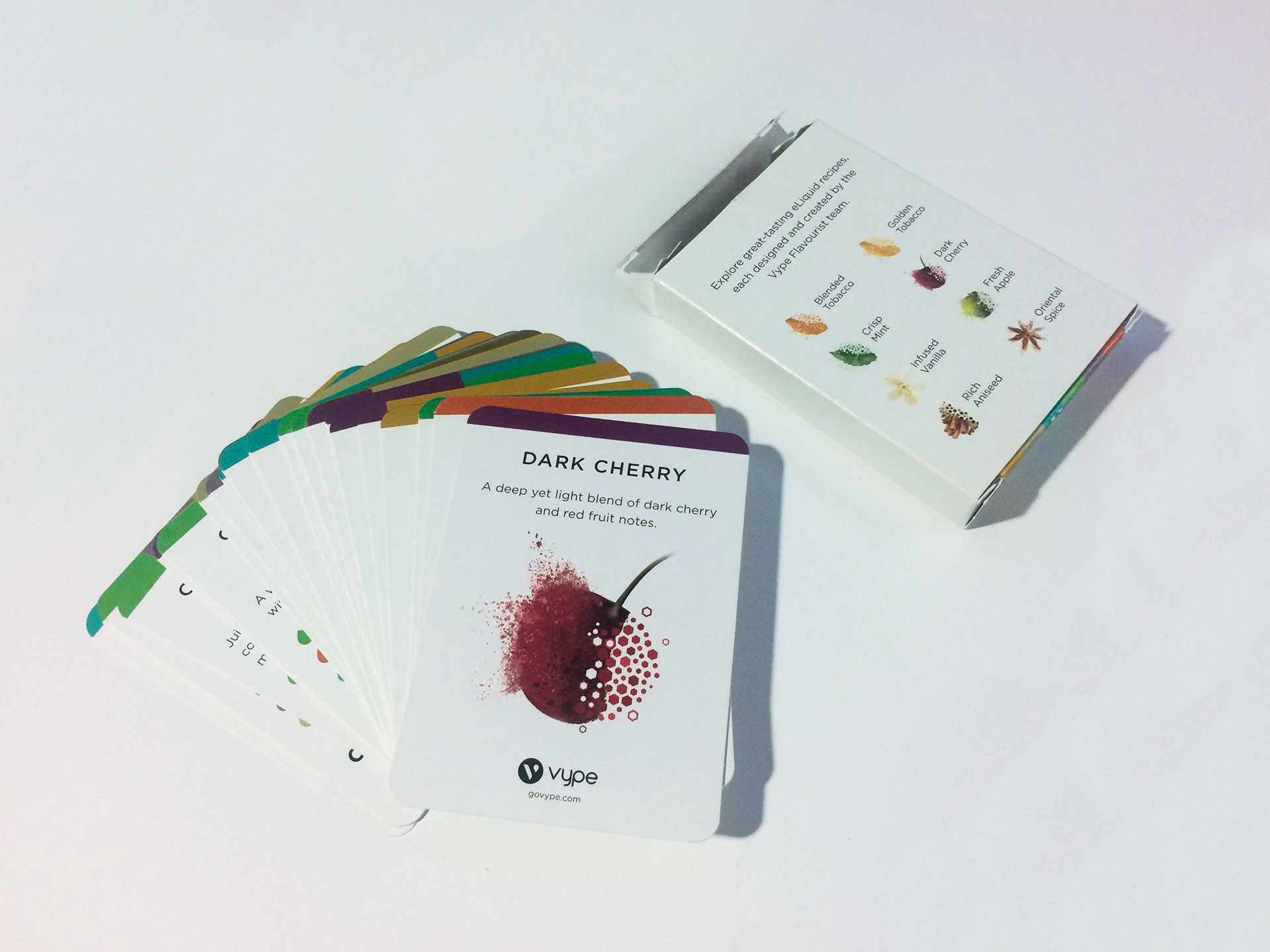 Vype – event taste cards – what's in the box