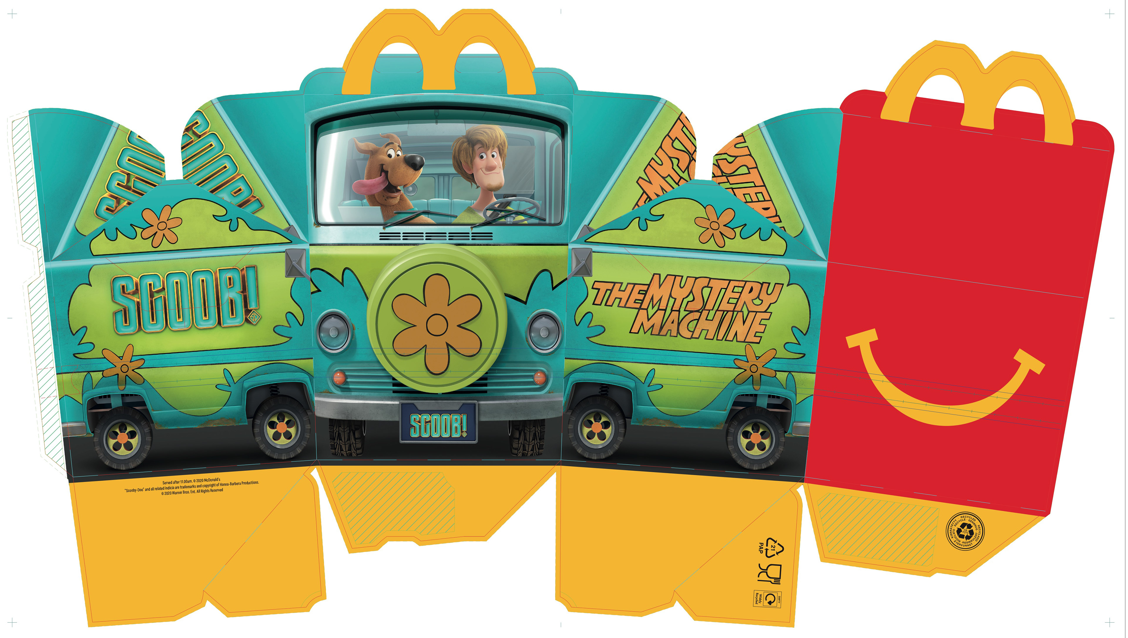 Scoob! 2020 UK – Happy Meal box flat artwork