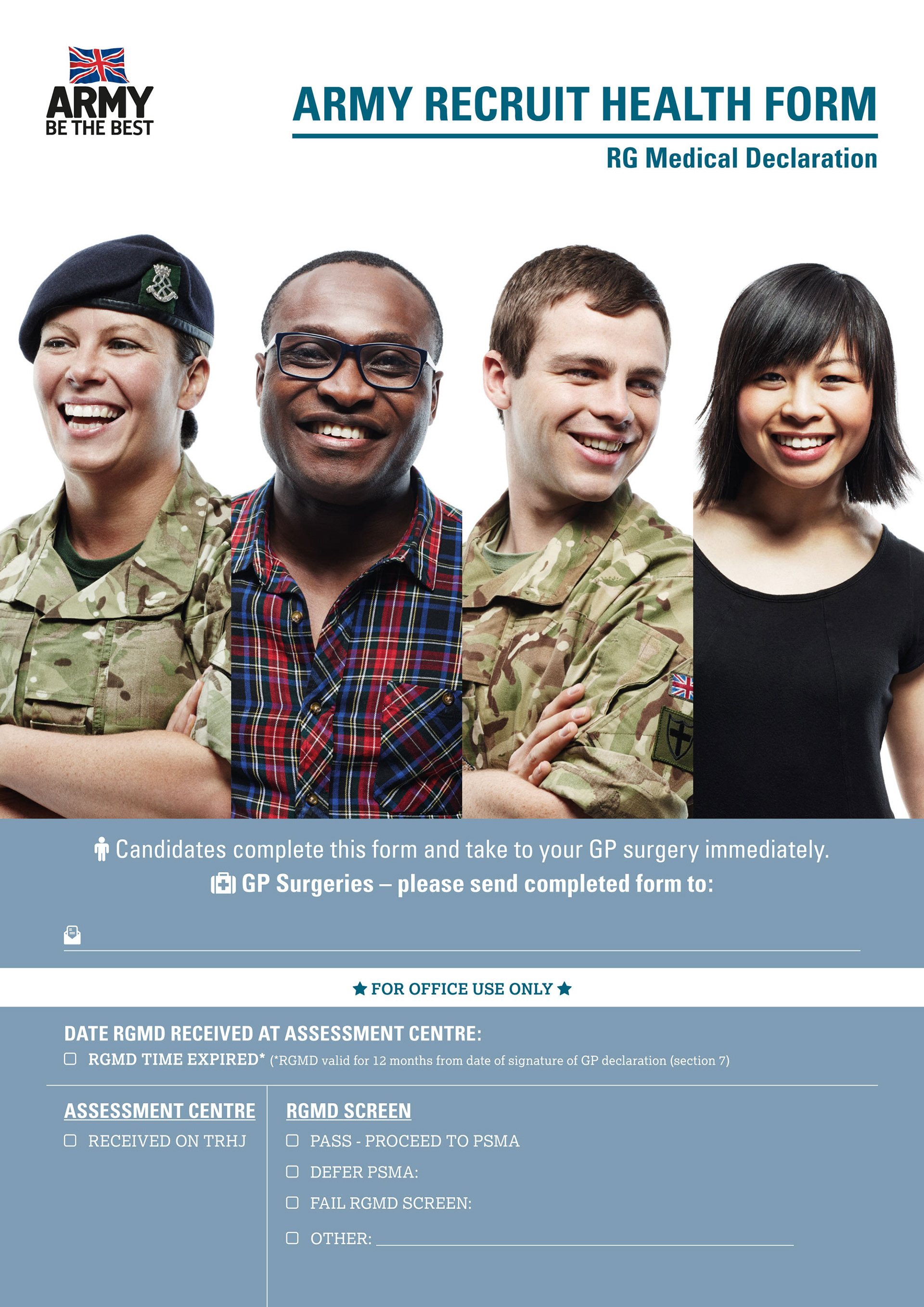 Army recruitment CRM forms