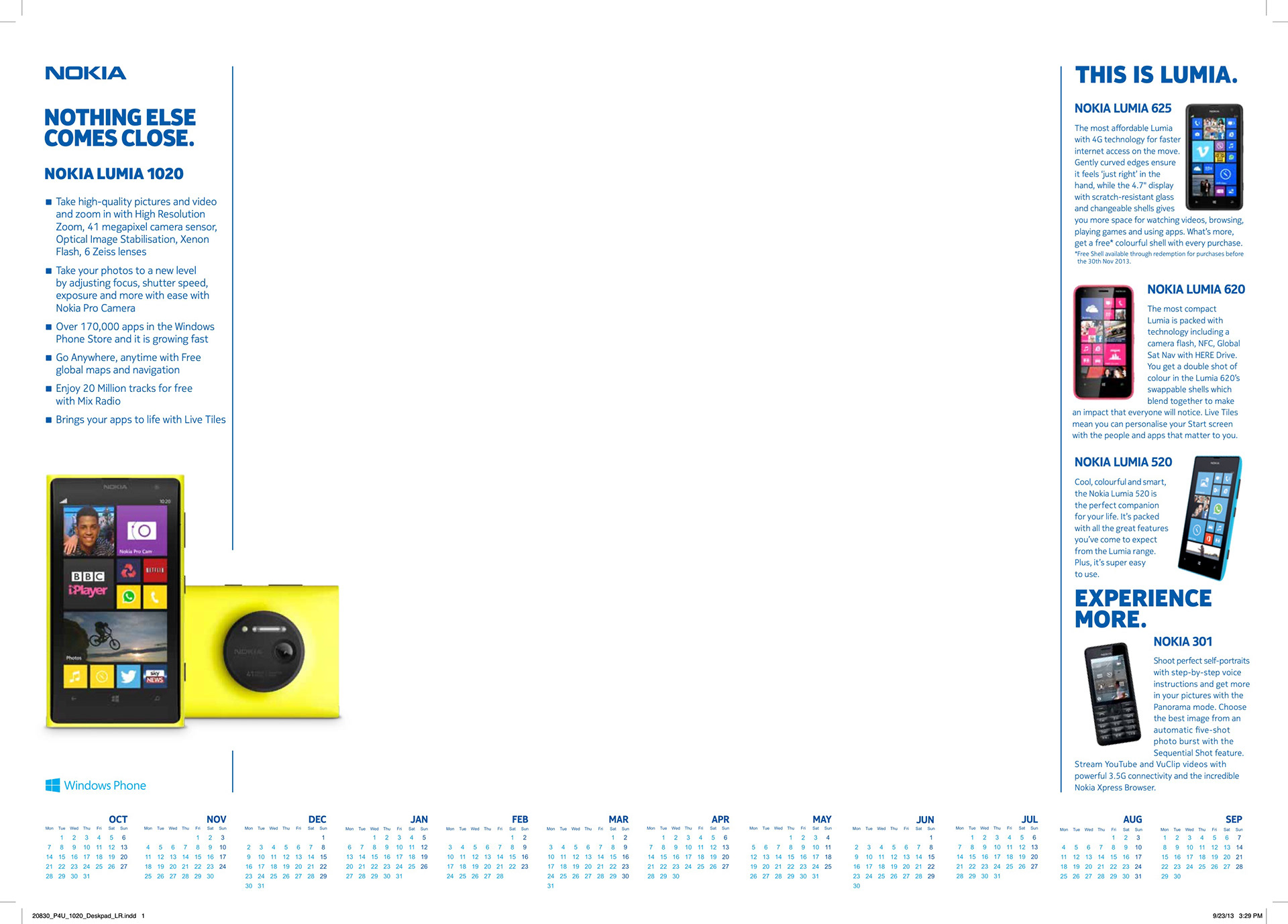 This is Lumia campaign – Nokia Desk Pad