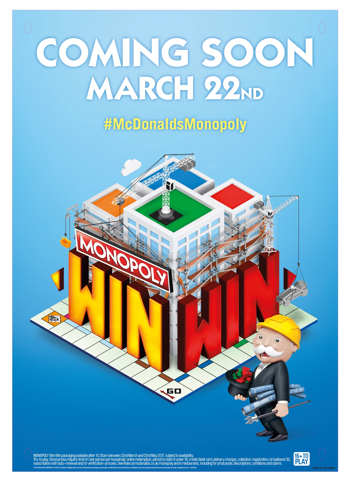 McDonald's Monopoly – UK  2017  – Key Visual A1 Teaser Poster