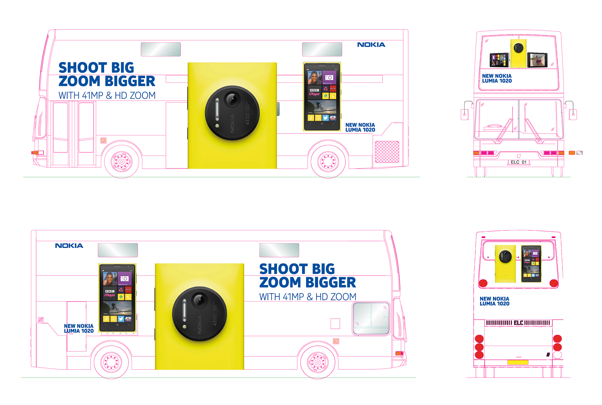 This is Lumia campaign – Nokia roadshow bus re-skin artwork